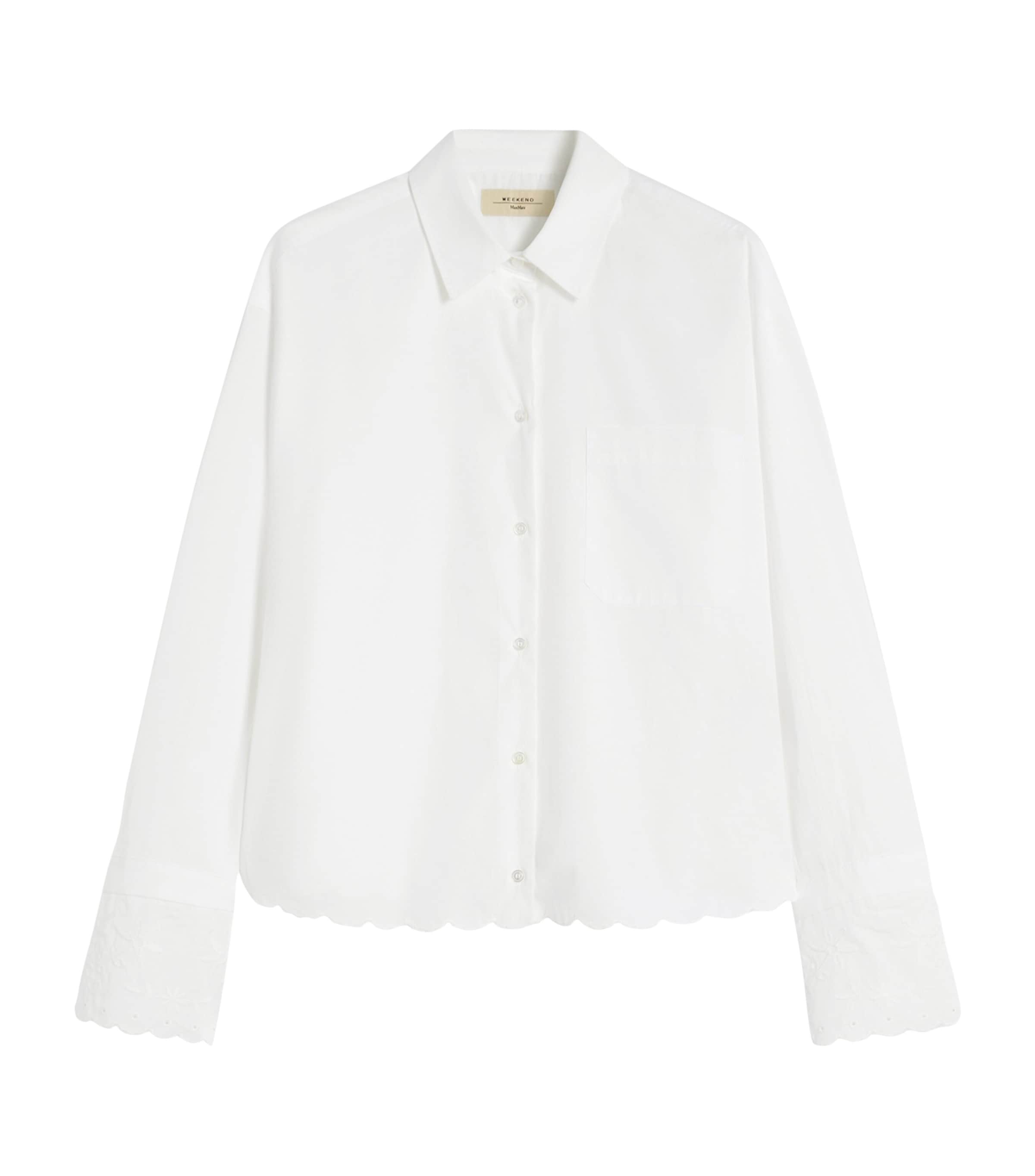 Cotton Embroidered Shirt IVORY Image 1