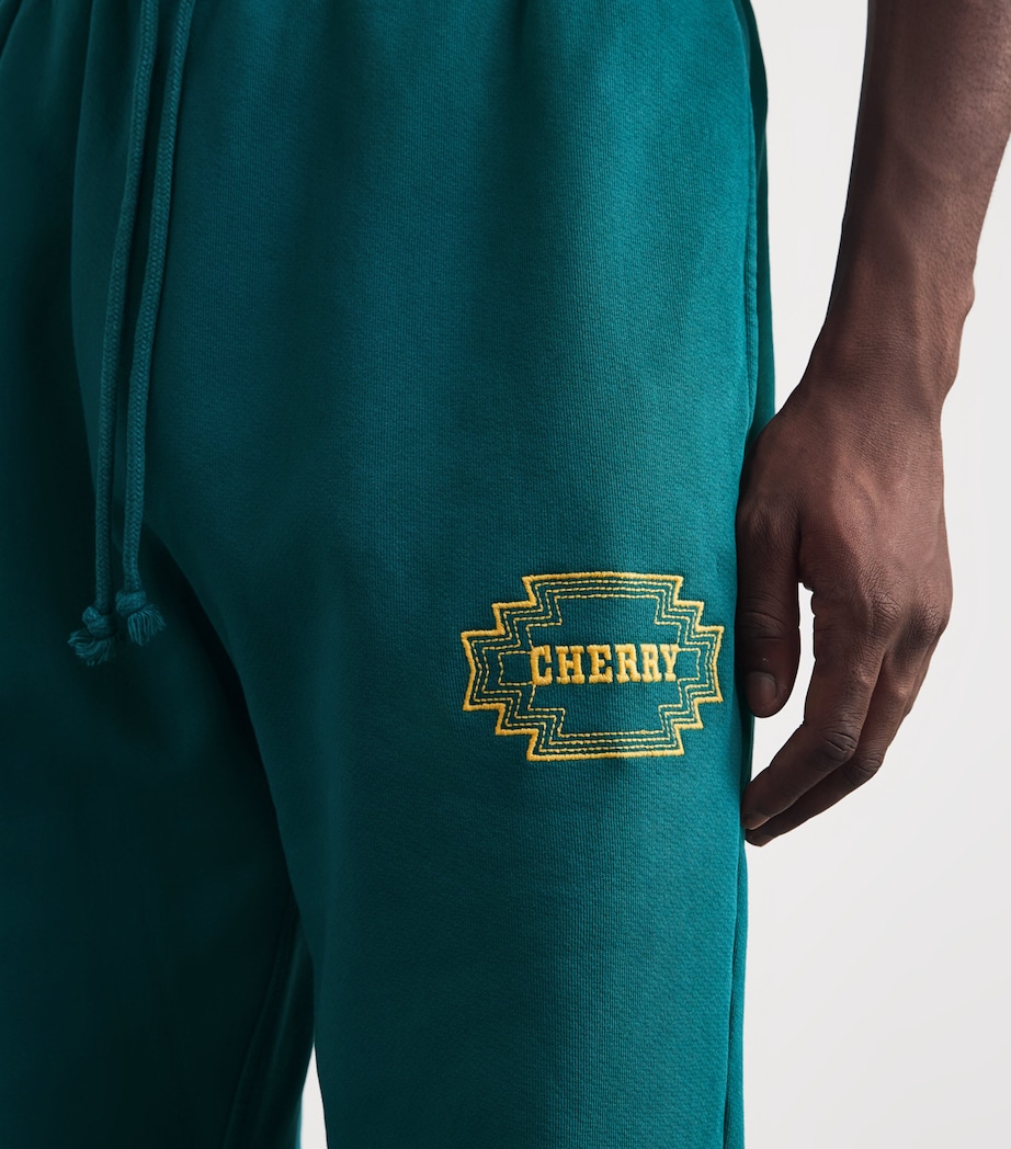 Cotton Navajo Embroidery Parachute Sweatpants TEAL Image 6