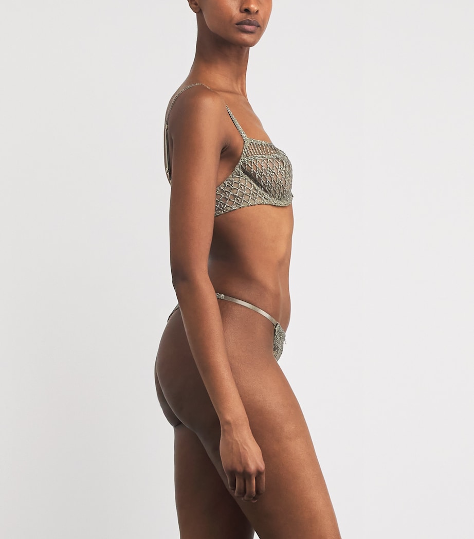 Stardust Dream Half-Cup Bra NILE GREEN Image 3