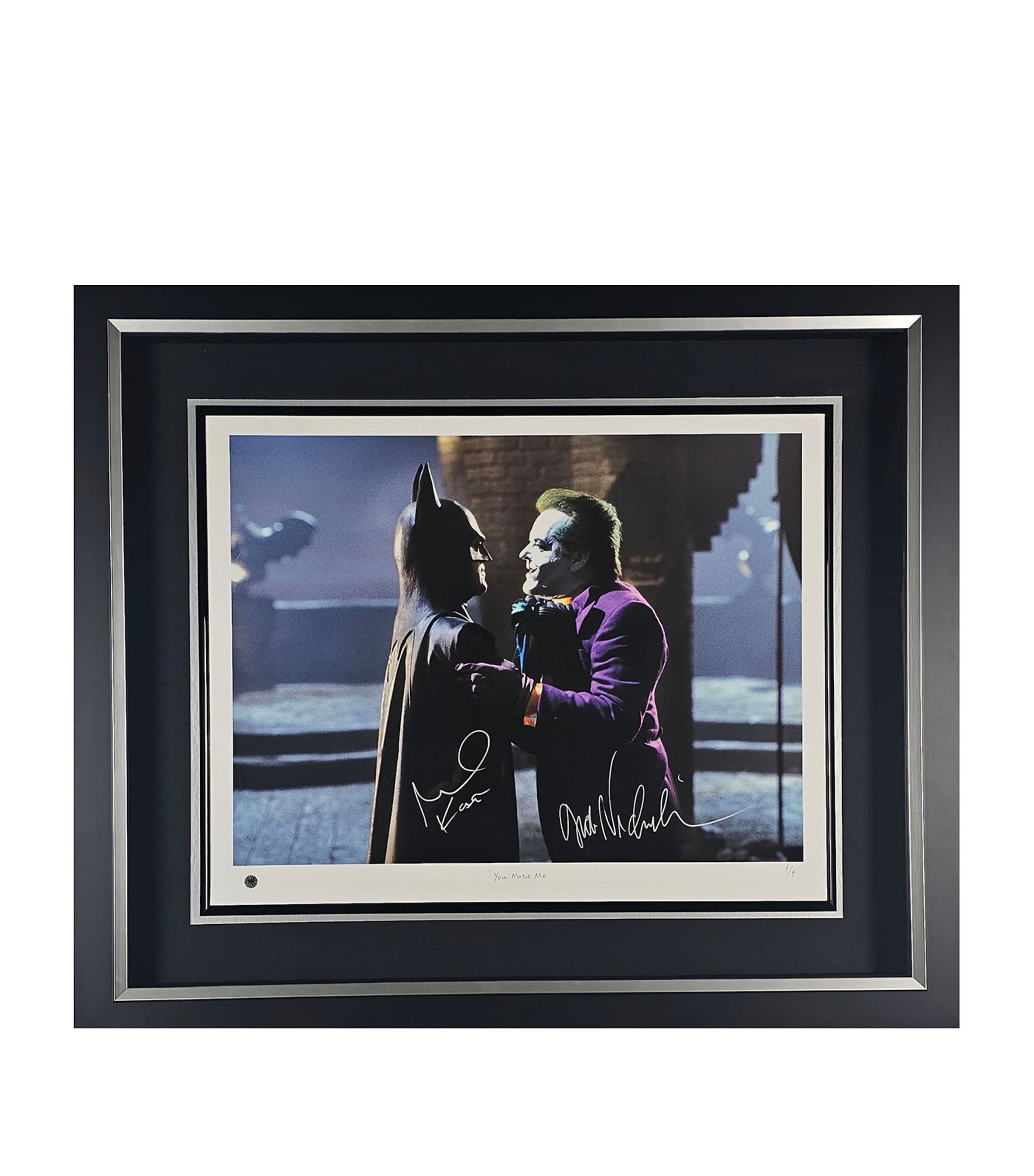 Leipzig Galleries Batman Michael Keaton and Jack Nicholson Signed Limited Edition Display Image 1