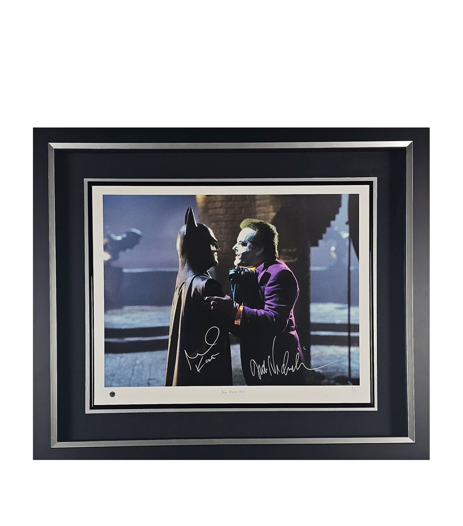 Leipzig Galleries Batman Michael Keaton and Jack Nicholson Signed Limited Edition Display Image 1