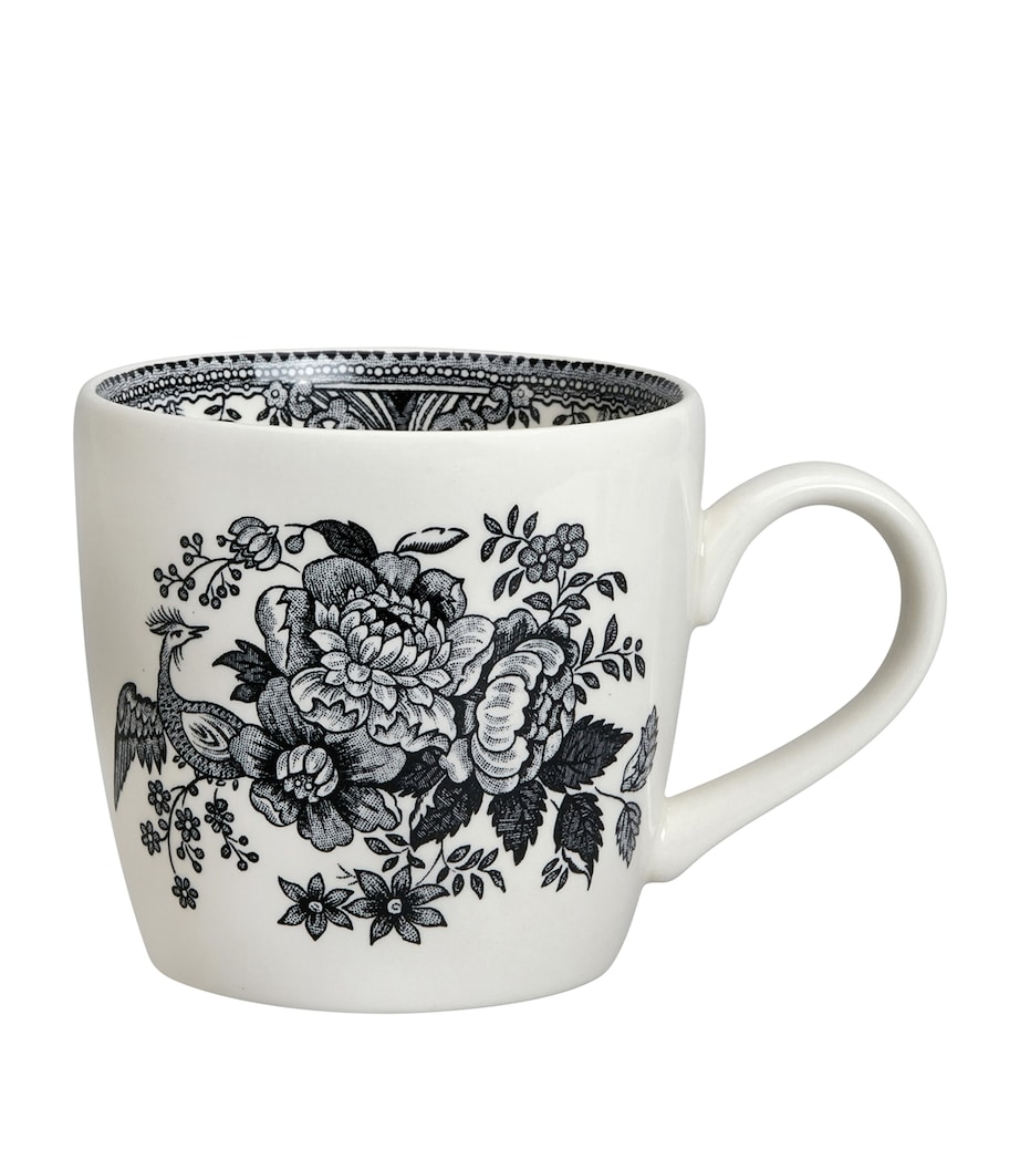 Burleigh Asiatic Pheasants Mug Black + White Image 1