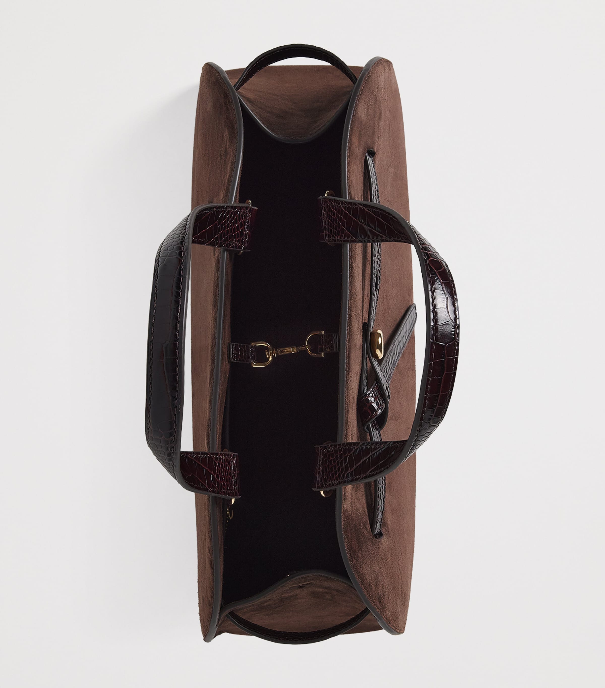 Tory Burch Suede  Romy Cross-Body Bag Dark Cocoa Image 6