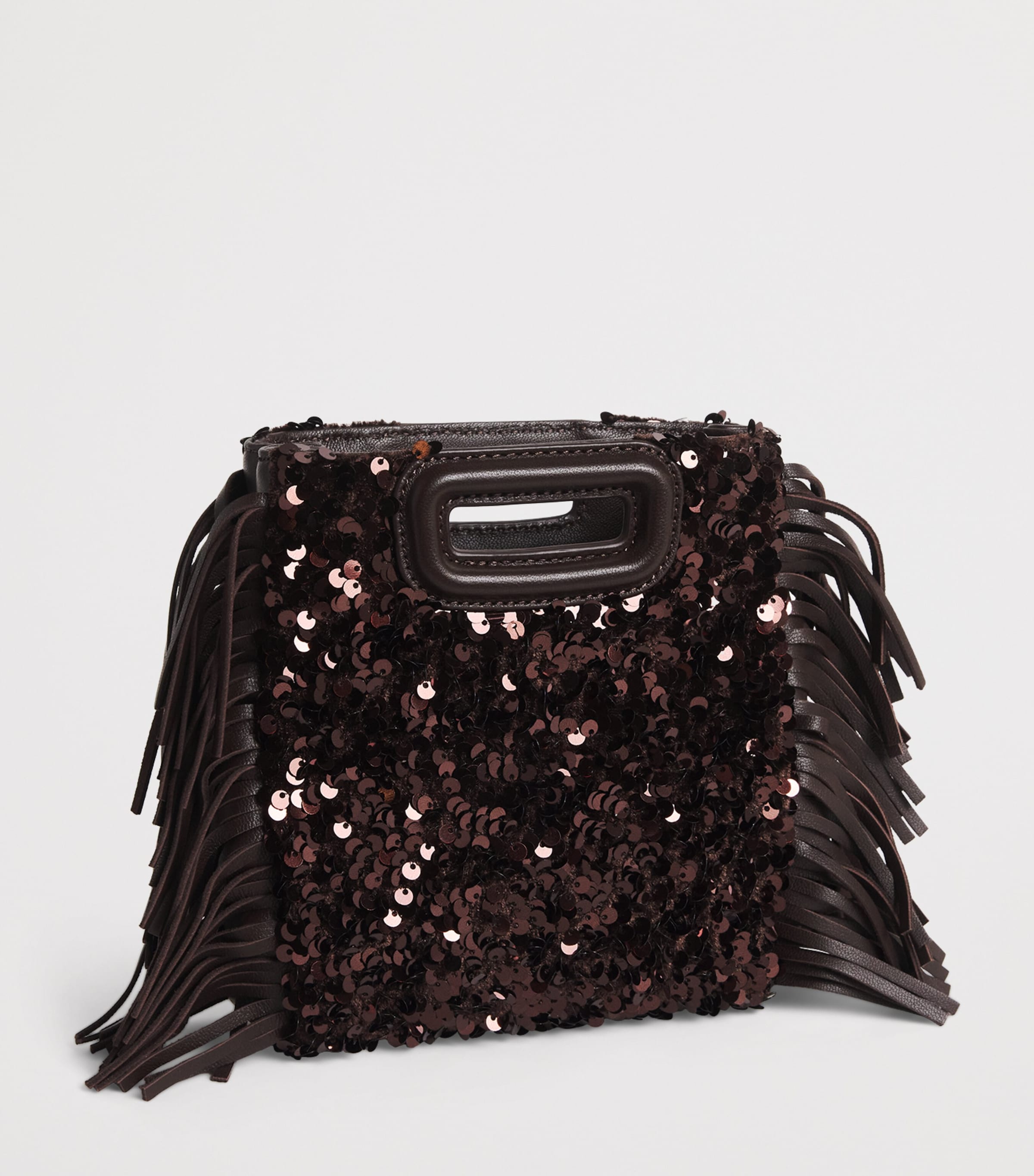 Sequin M Mini Bag BROWN Image 3
