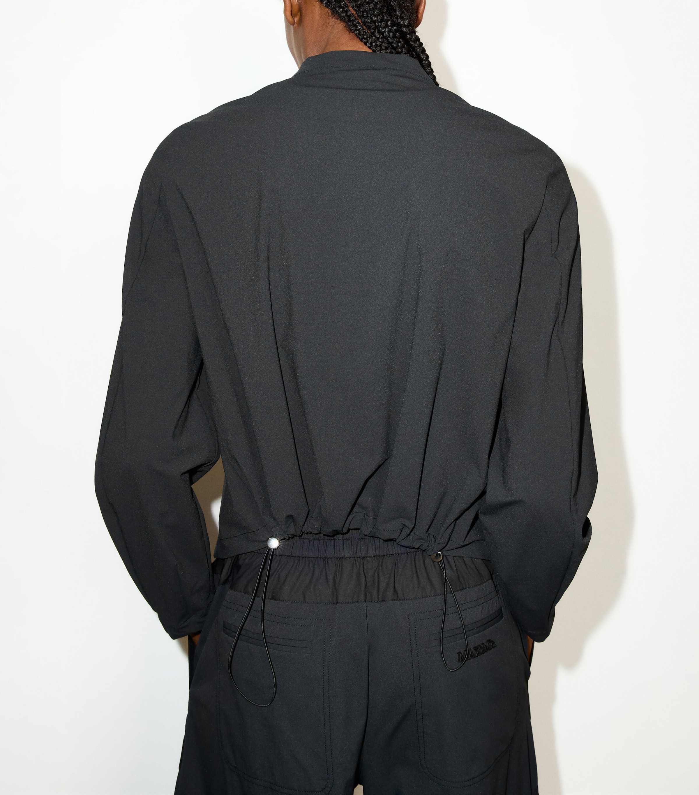 MAX&Co. Womens Technical Jersey Jacket Black Image 4