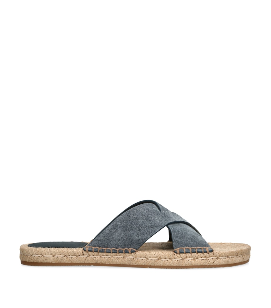 Suede Espadrille Sandals BLUE Image 1