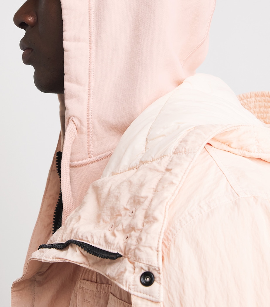 Stone Island Mens Organic Cotton Zip-Up Hoodie Image 3