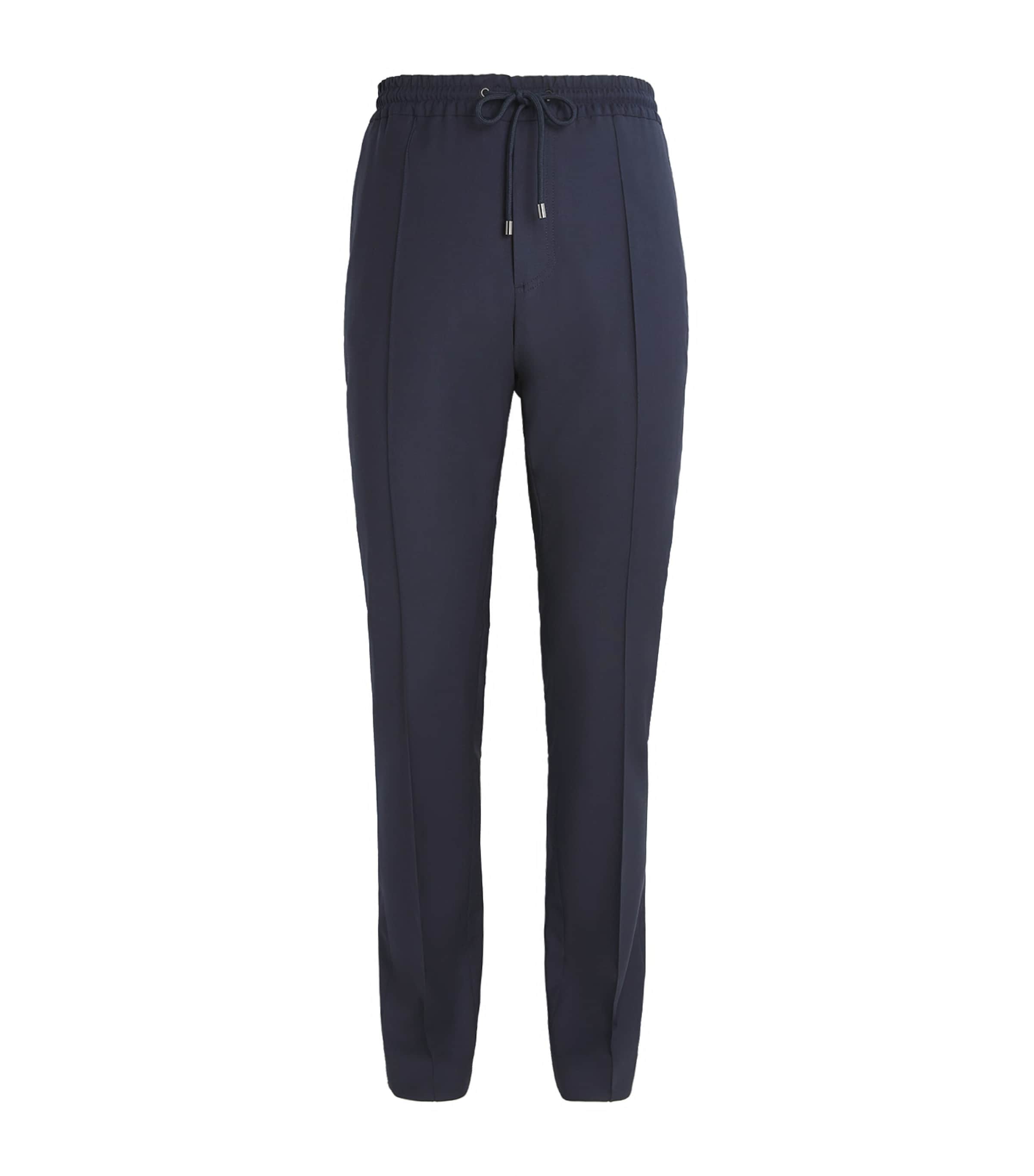 Stretch-Wool Drawstring Trousers 01BLU NAVY Image 1