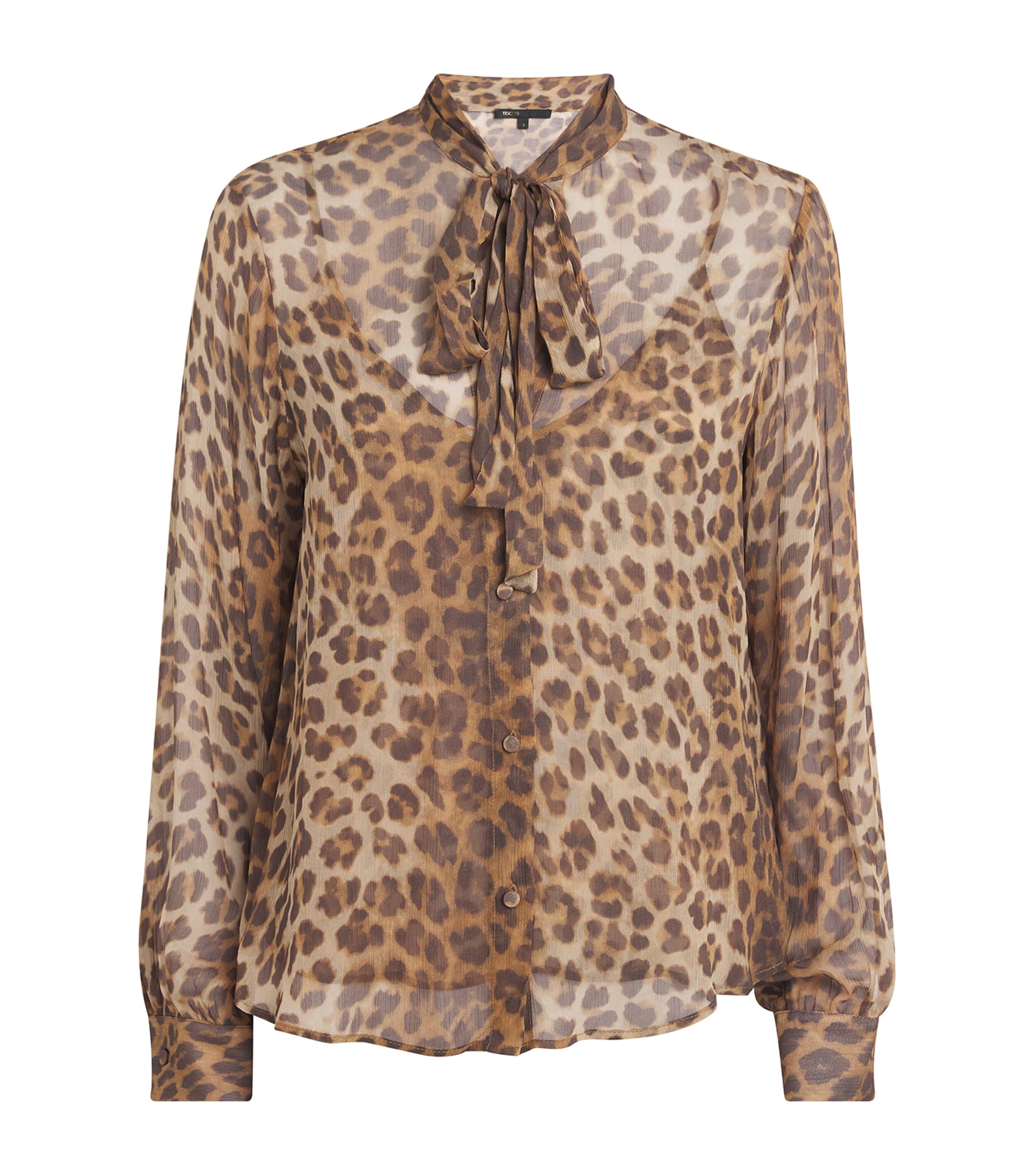 MAJE LEOPARD-PRINT BLOUSE 