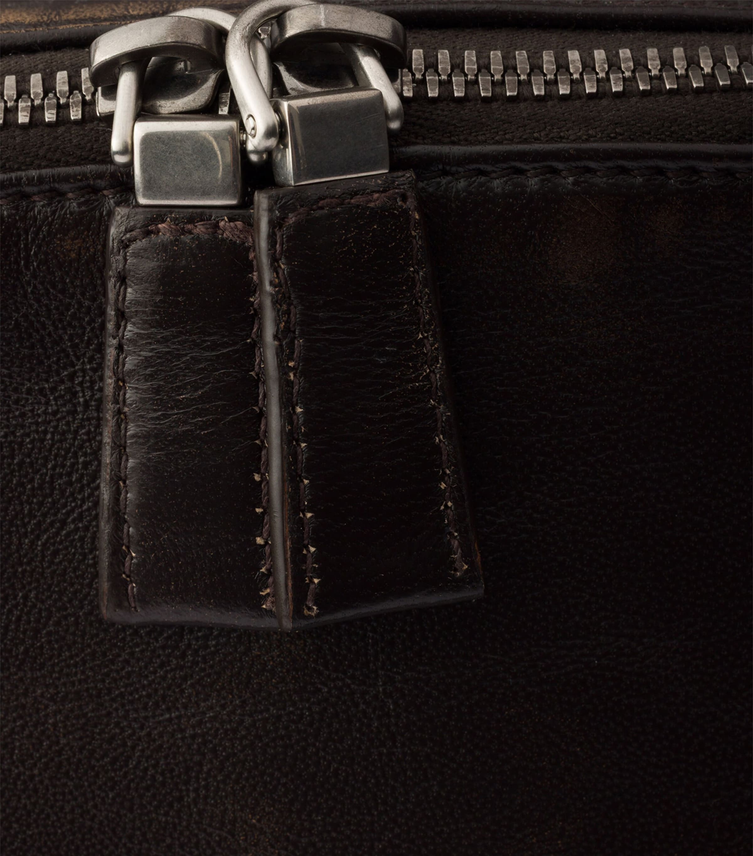 Prada Distressed Nappa Lambskin Backpack Brown Image 7