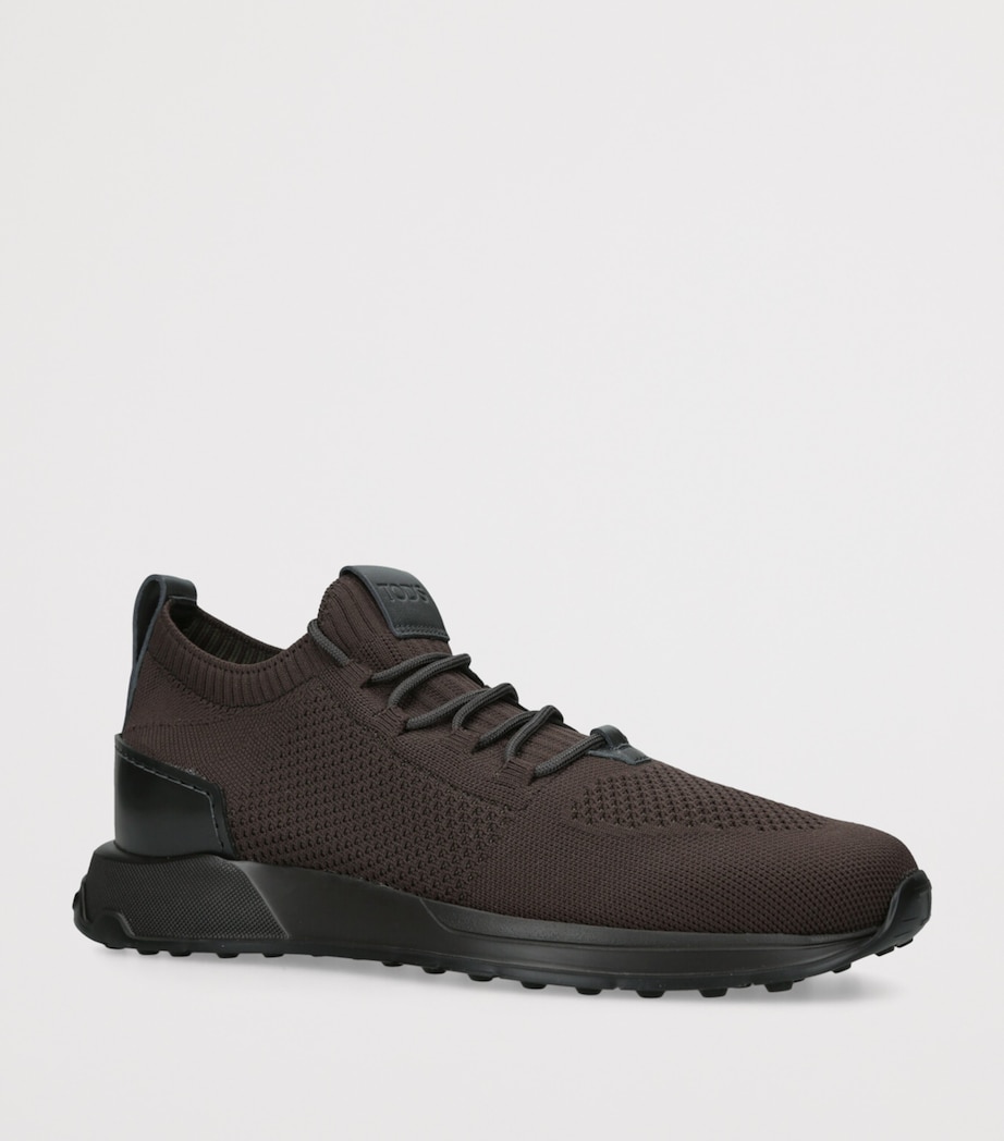 Tod's Mens Run 63K Calzino Sneakers Dark Brown Image 3
