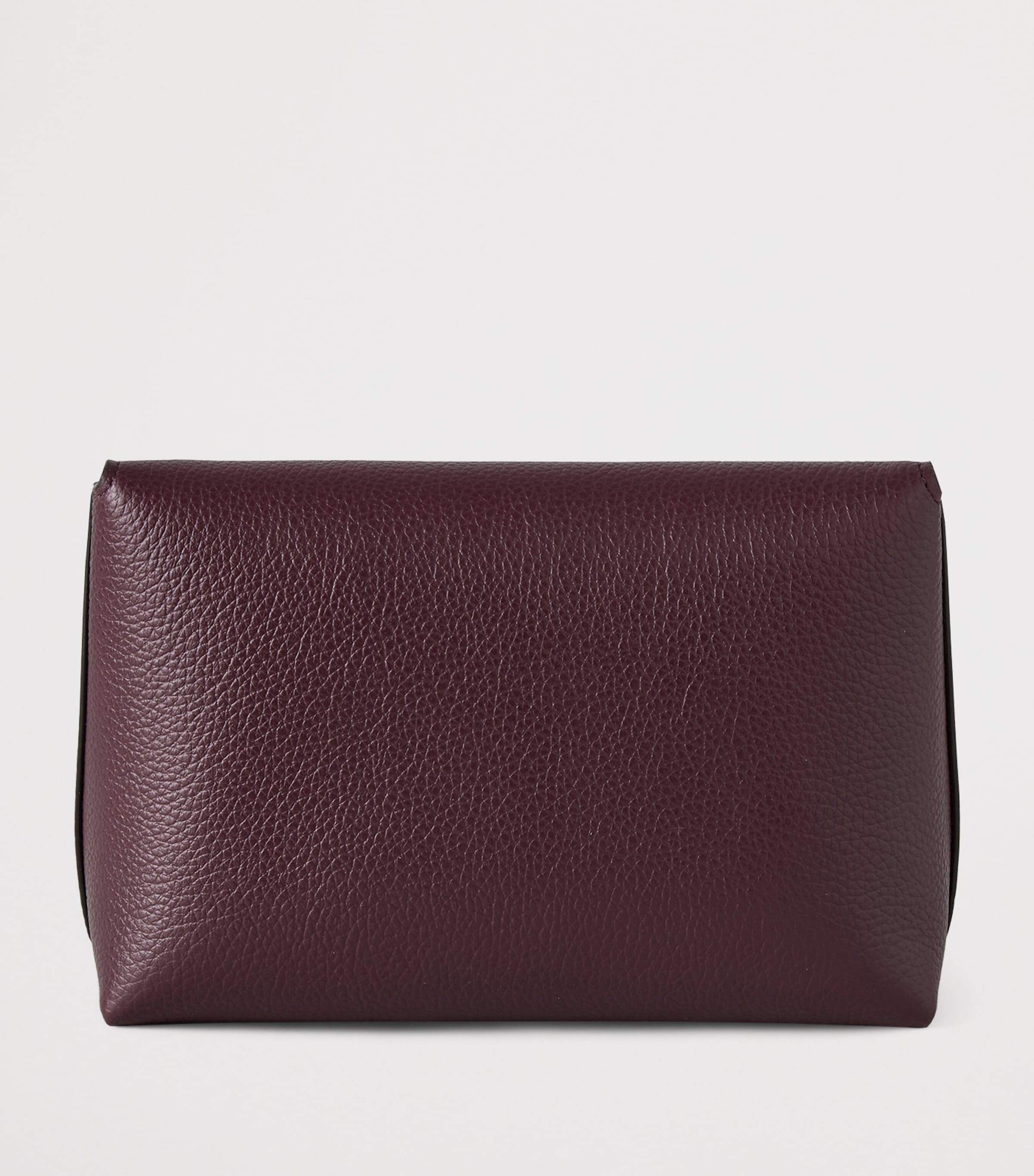 Mulberry Leather Darley Cosmetics Pouch Black Cherry Image 3