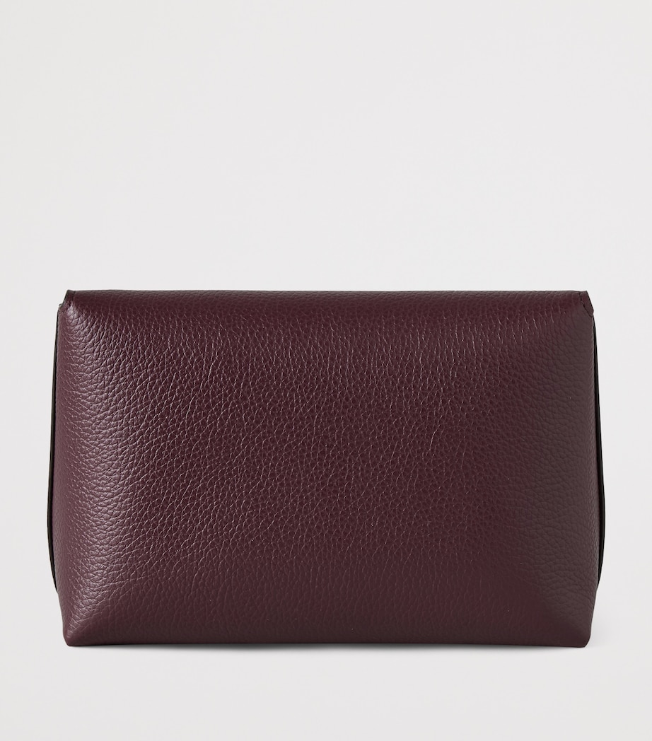 Mulberry Leather Darley Cosmetics Pouch Black Cherry Image 3