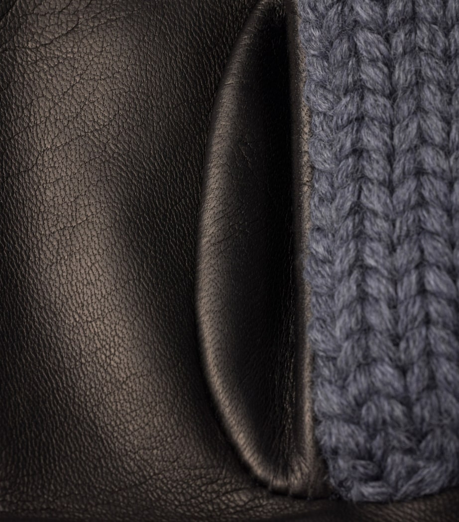 Wool and Leather Gloves F0480 Image 3