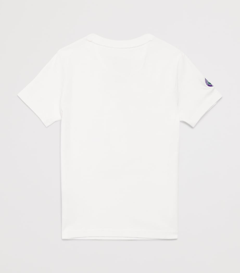 Ralph Lauren Kids x Wimbledon Cotton Polo Bear T-Shirt (2-7 Years) White Image 2