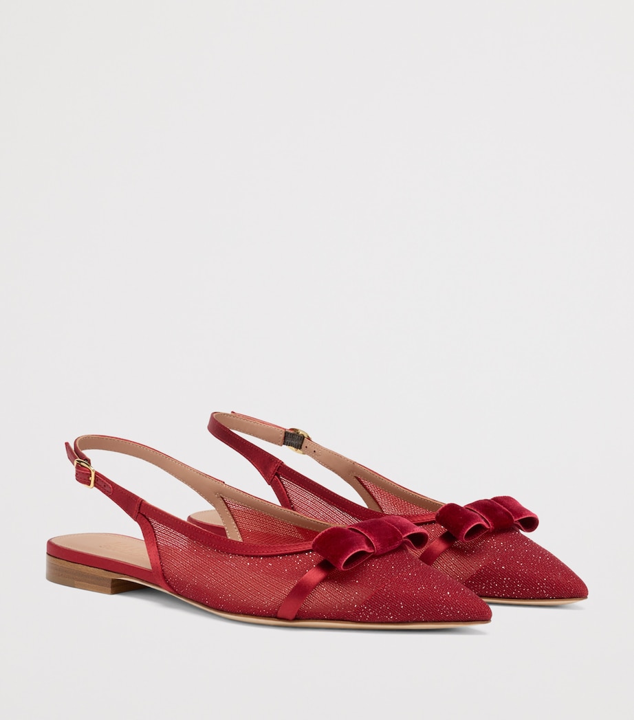 Glittered Jama Slingback Flats GLITTER MESH Image 3