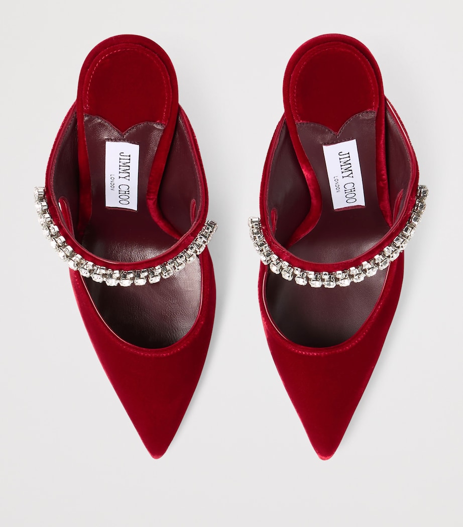 Bing 100 Velvet Mules RUBY RED Image 3