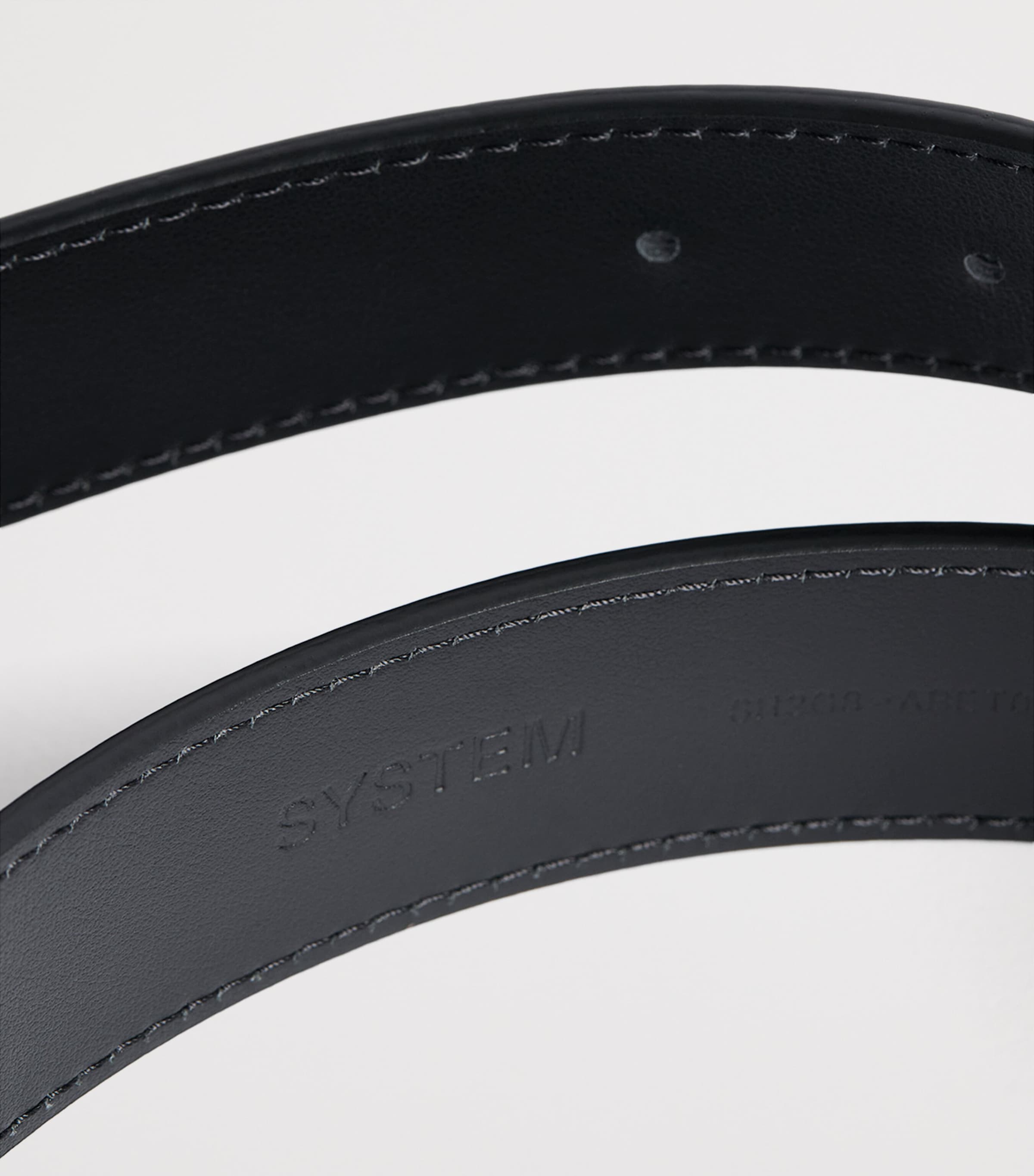 System Leather Belt Black Image 4