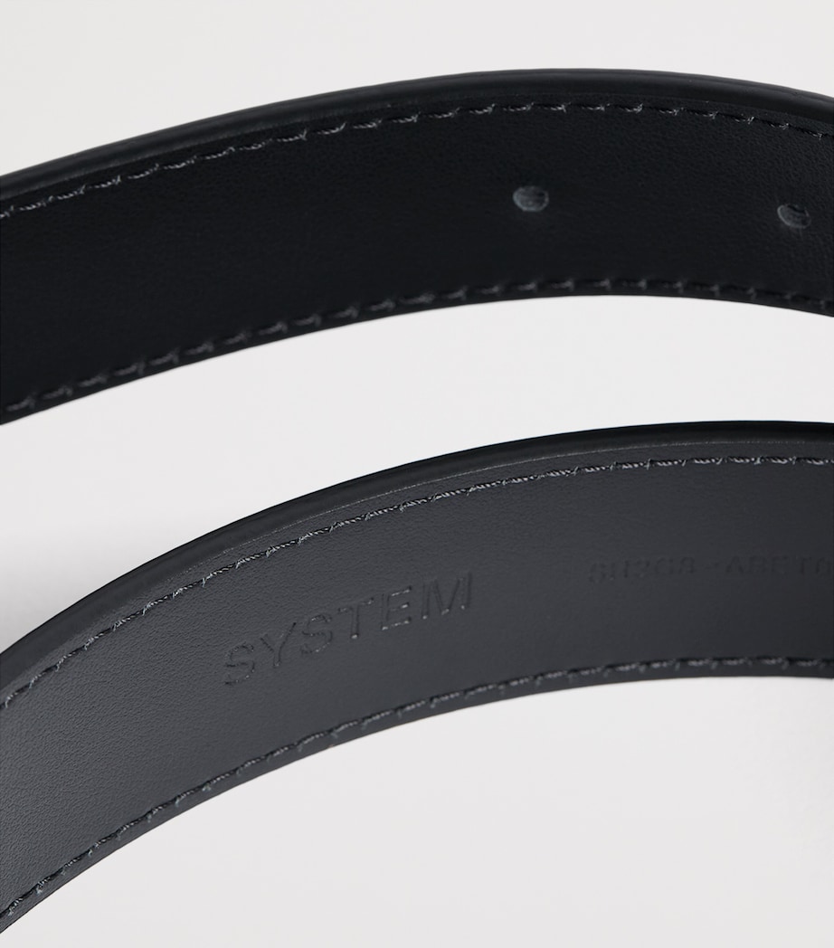 System Leather Belt Black Image 4