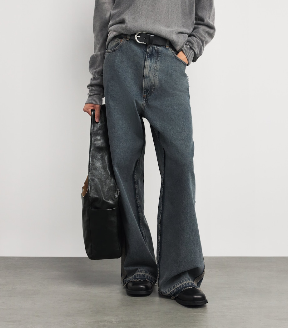 Leather Brick Bag DEEP BLACK LEATHER Image 5