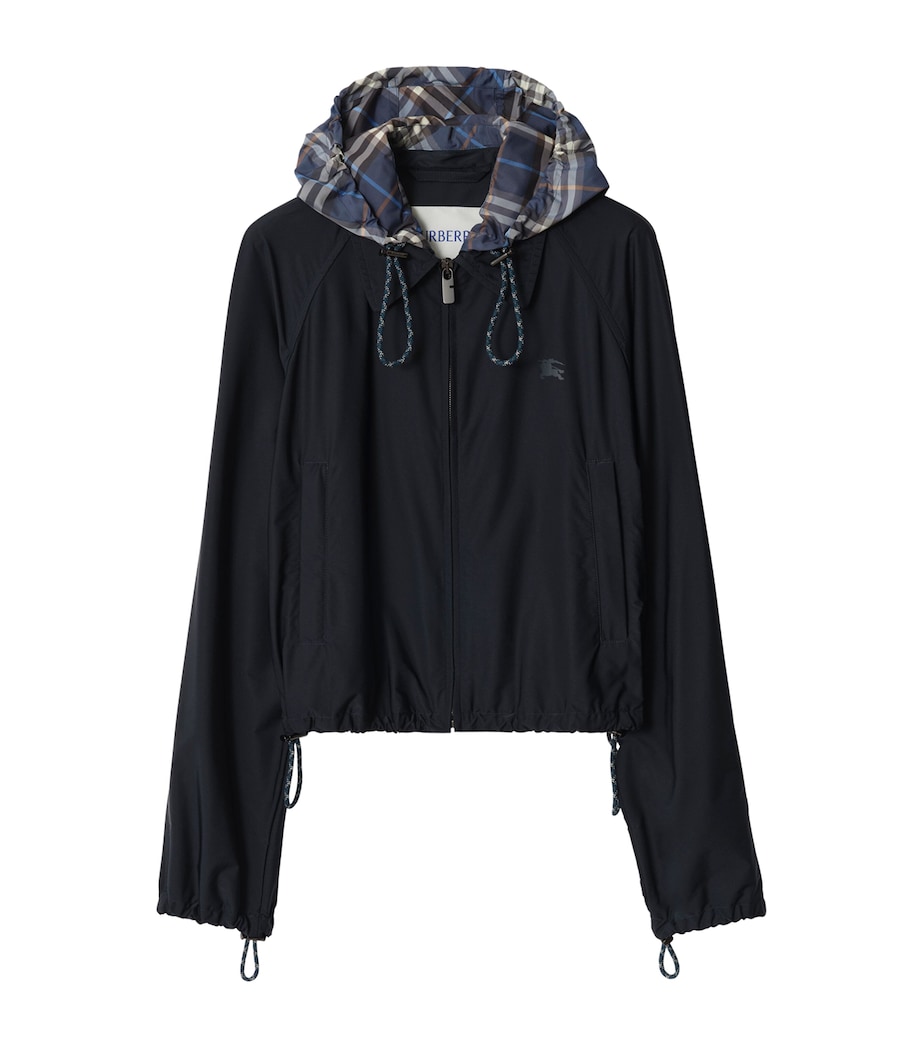 Cropped Harrington Jacket SILHOUETTE BLUE Image 1