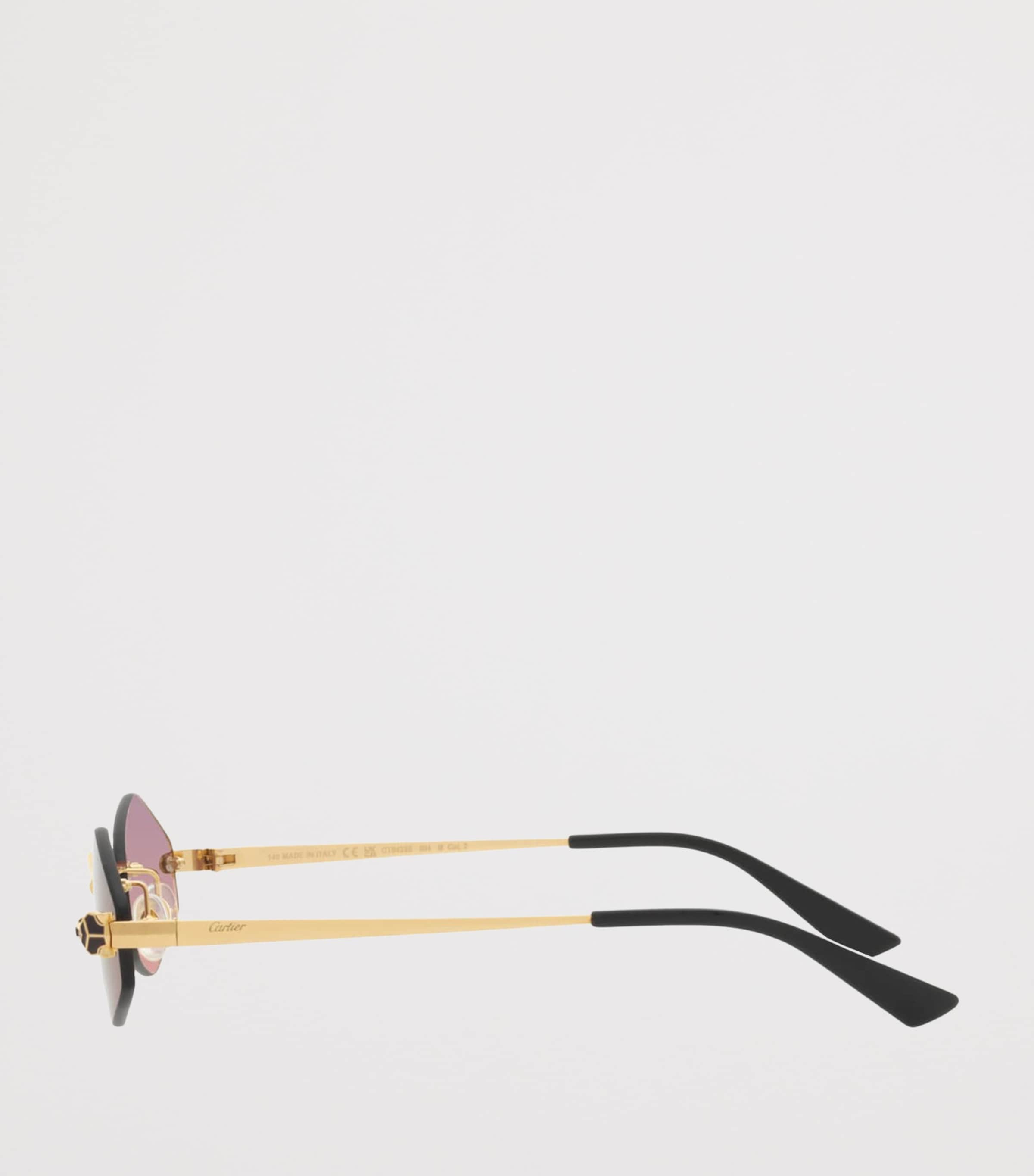 Cartier Hexagonal Sunglasses Gold Image 3