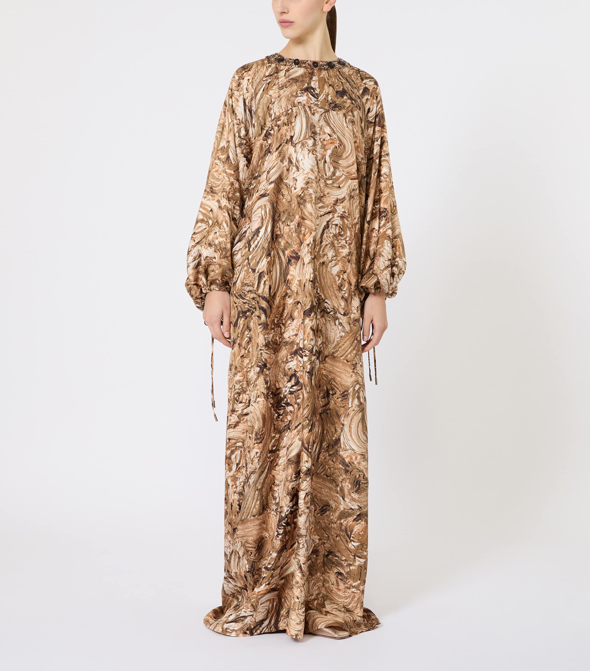 Silk Tunic Gown GOLD Image 4