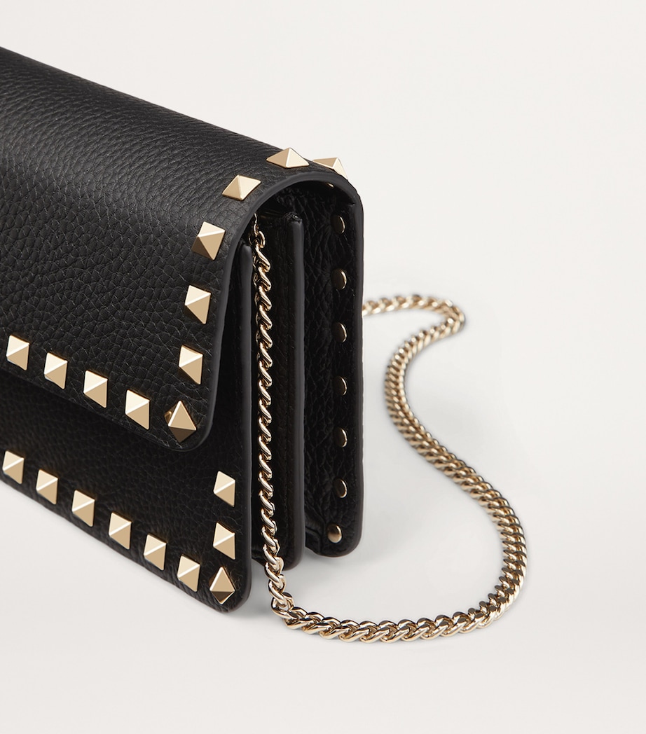 Leather Rockstud Chain Wallet 0NO Image 8