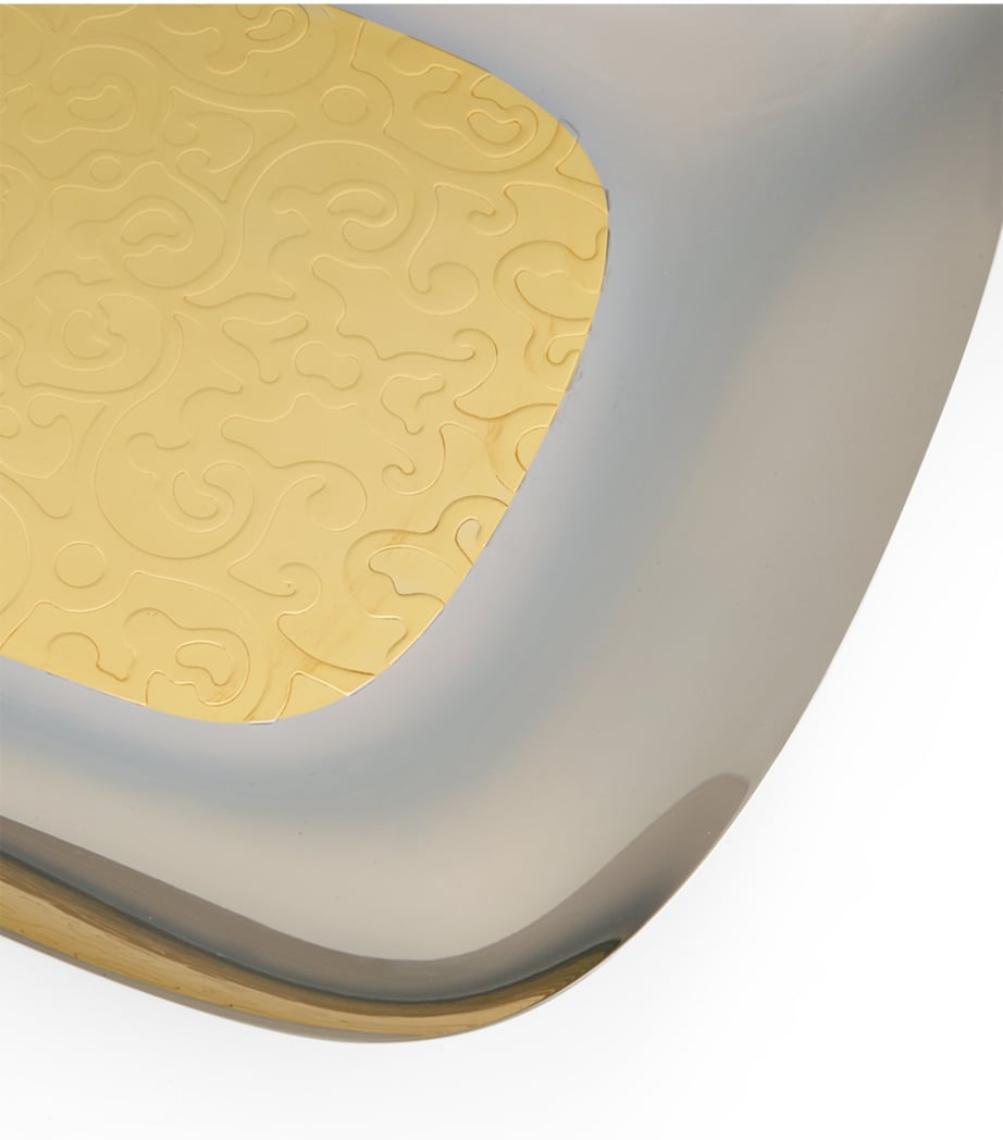 Dressed 24 Karat Gold-Plated Rectangular Tray MULTI Image 2