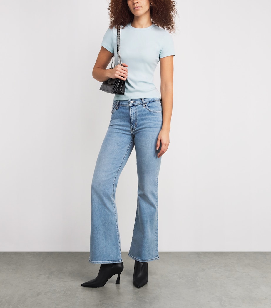 Modal-Blend The Rib T-Shirt SKY BLUE Image 2