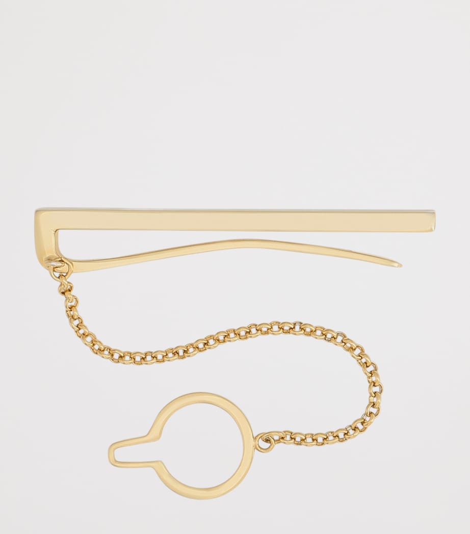 Chain-Detail Tie Clip ZOO00-GOLD Image 3