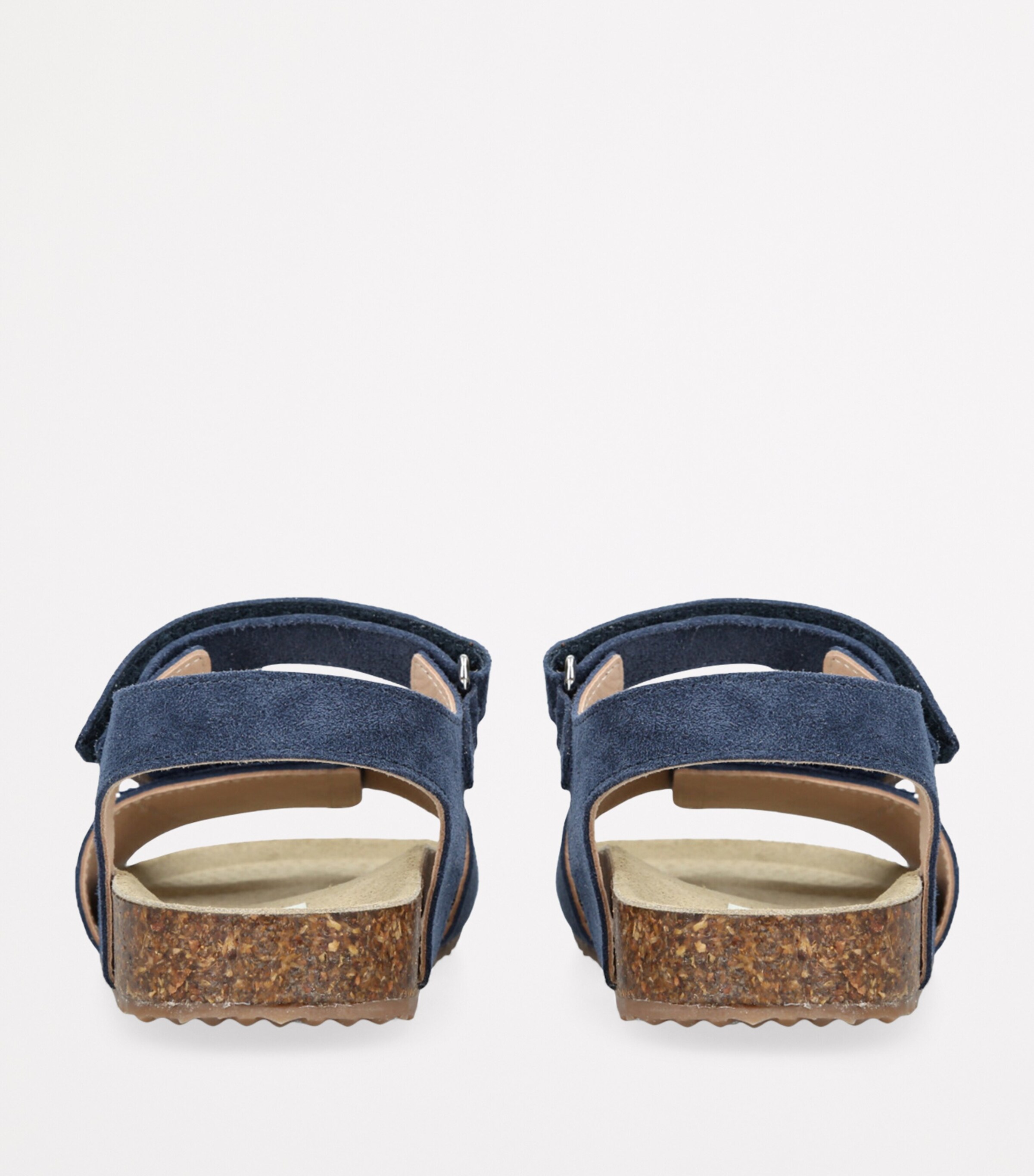 papouelli Suede Birkie Sandals Navy Image 2