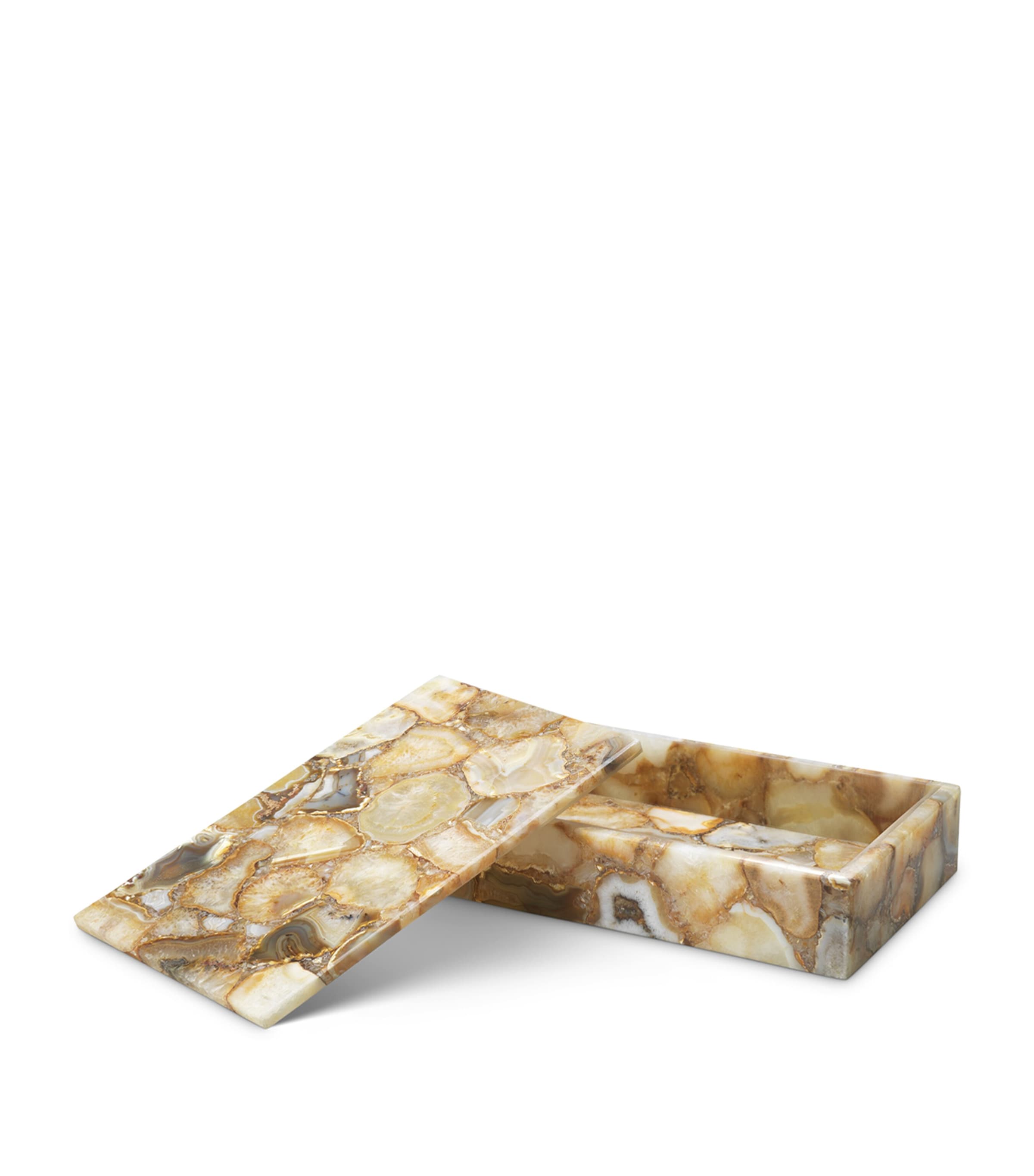 Eichholtz Agate Chatterton Box Agate Stone Image 3