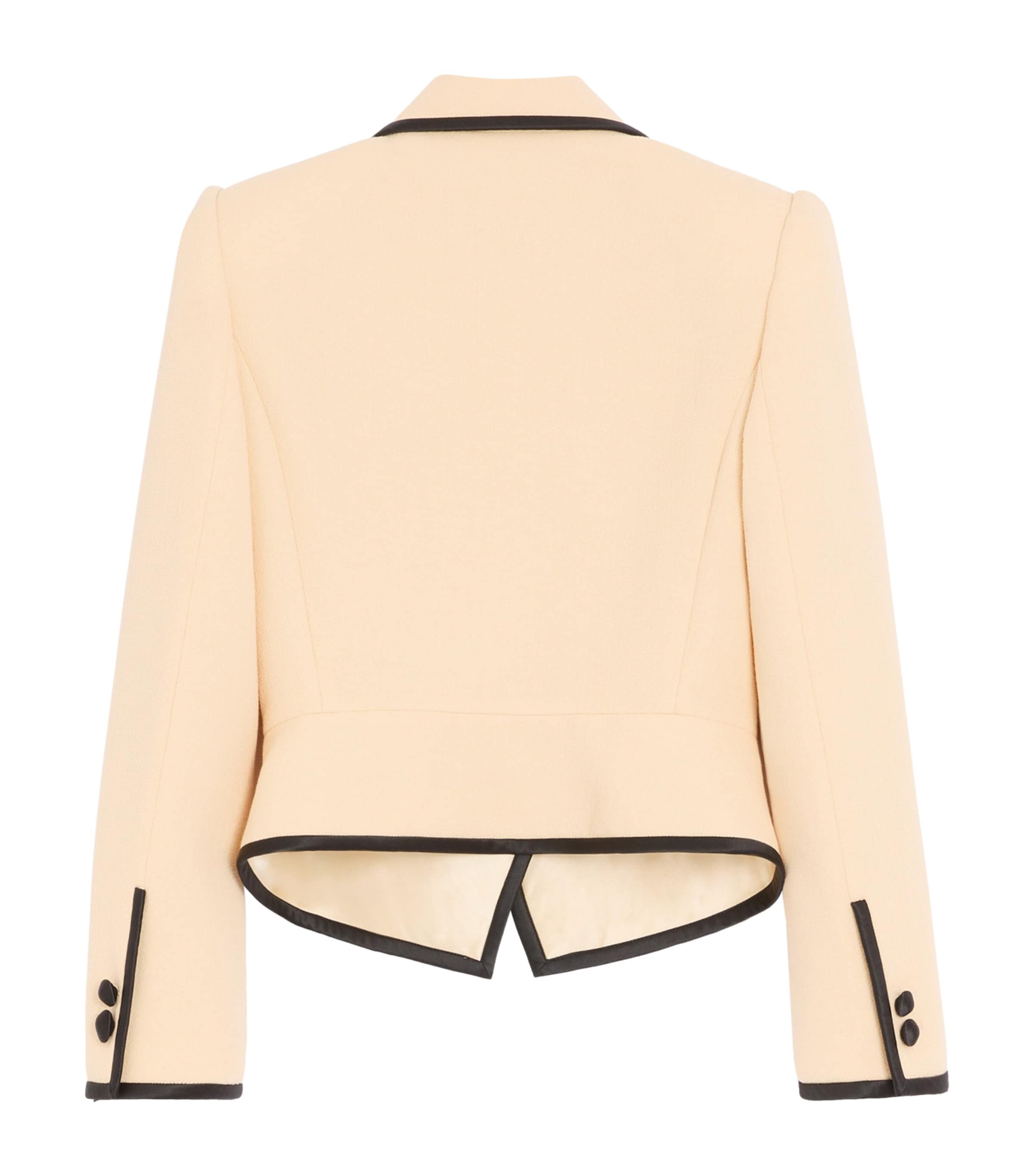 Valentino Womens Virgin Wool Bow-Tie Jacket Image 2