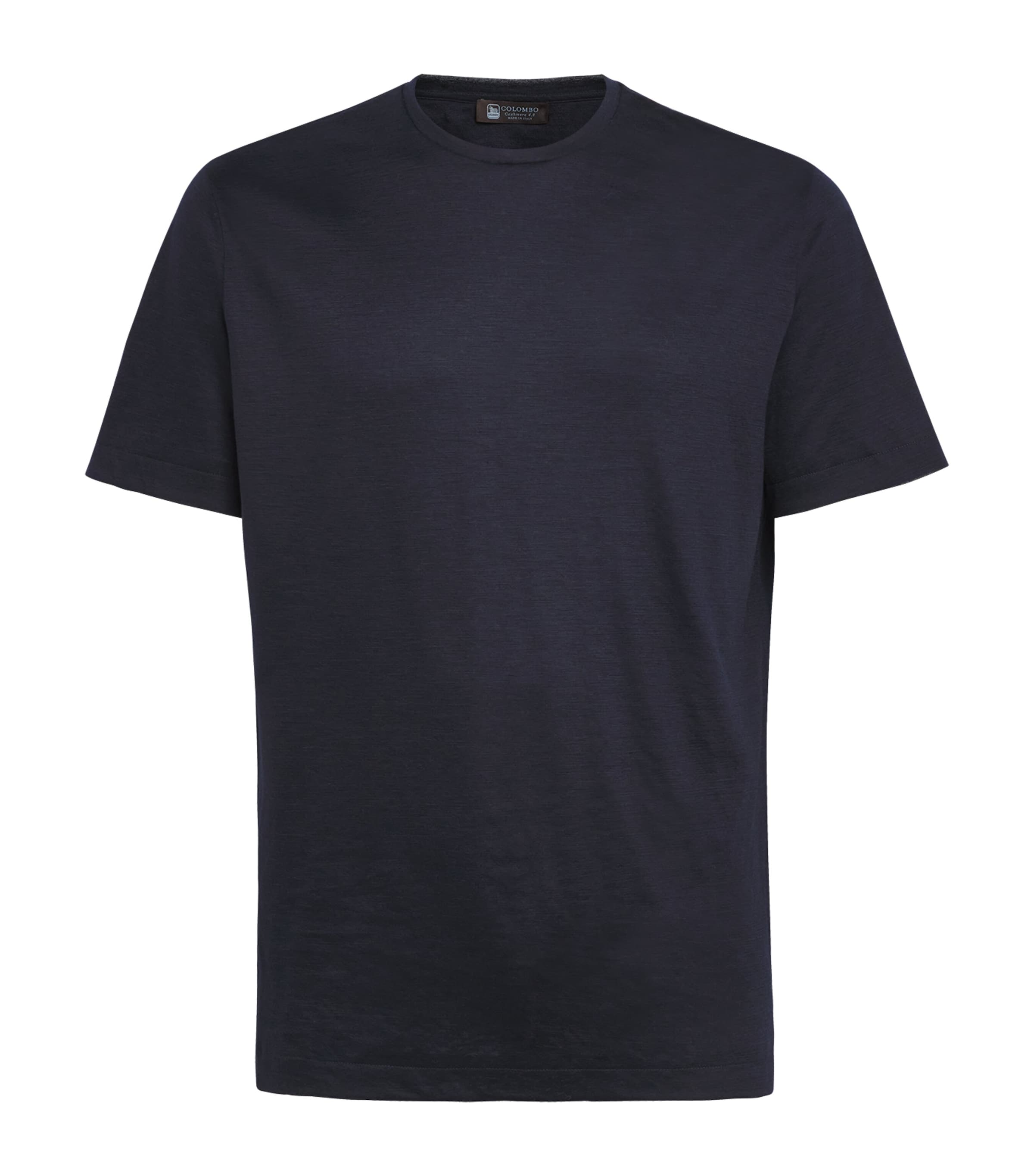 Cashmere Crew-Neck T-Shirt 43009 DARK BLUE Image 1