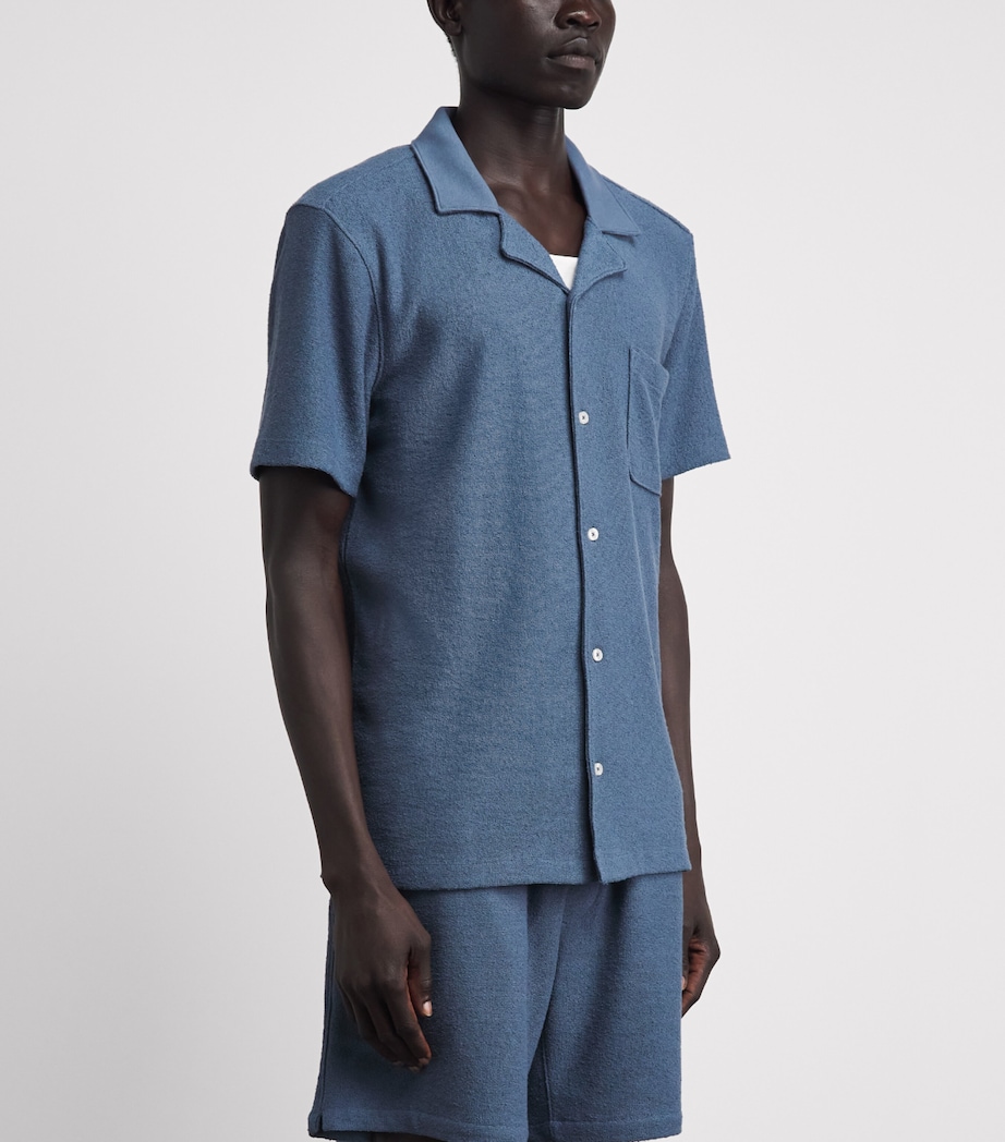 PAIGE Mens Bouclé Oliver Shirt Lakeside Image 4