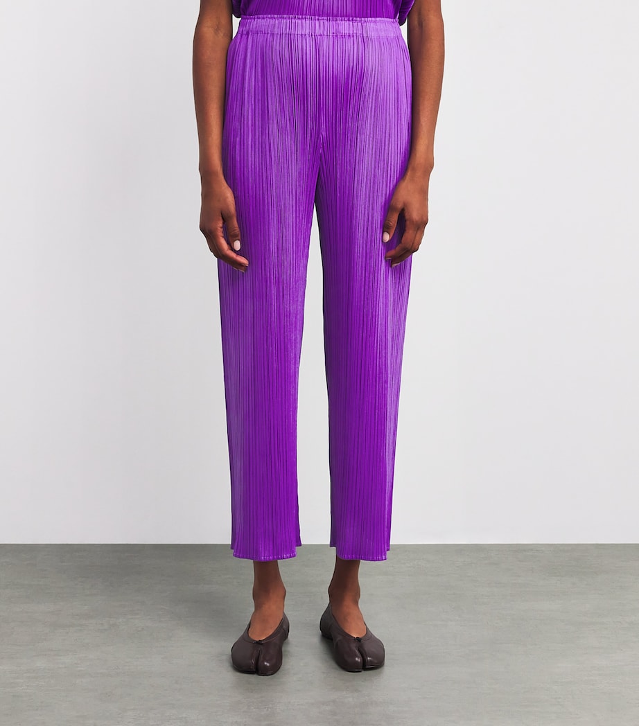 Monthly Colors August Wide-Leg Trousers LIGHT PURPLE Image 3