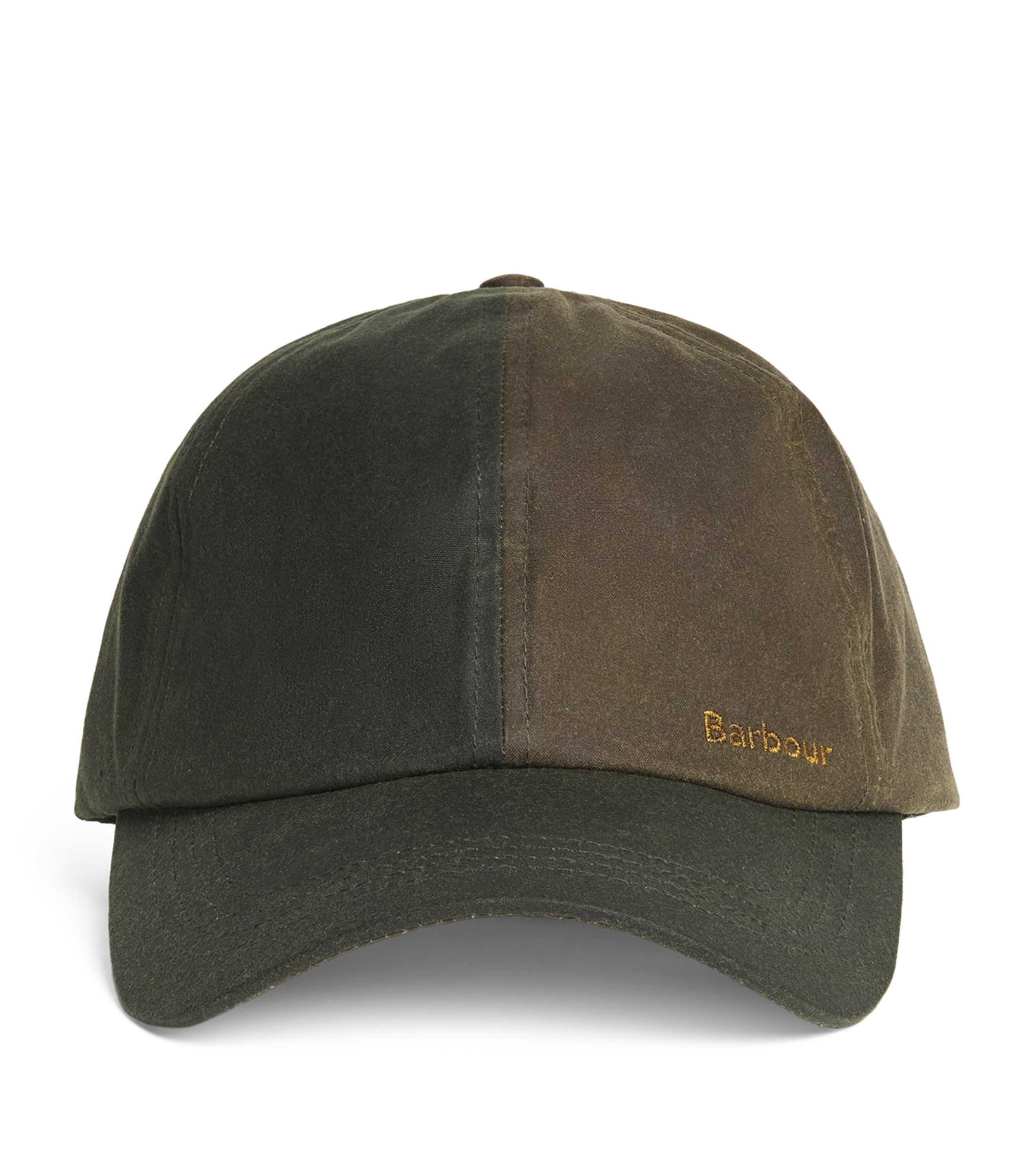 Barbour Waxed Cotton Beauly Baseball Cap In Green