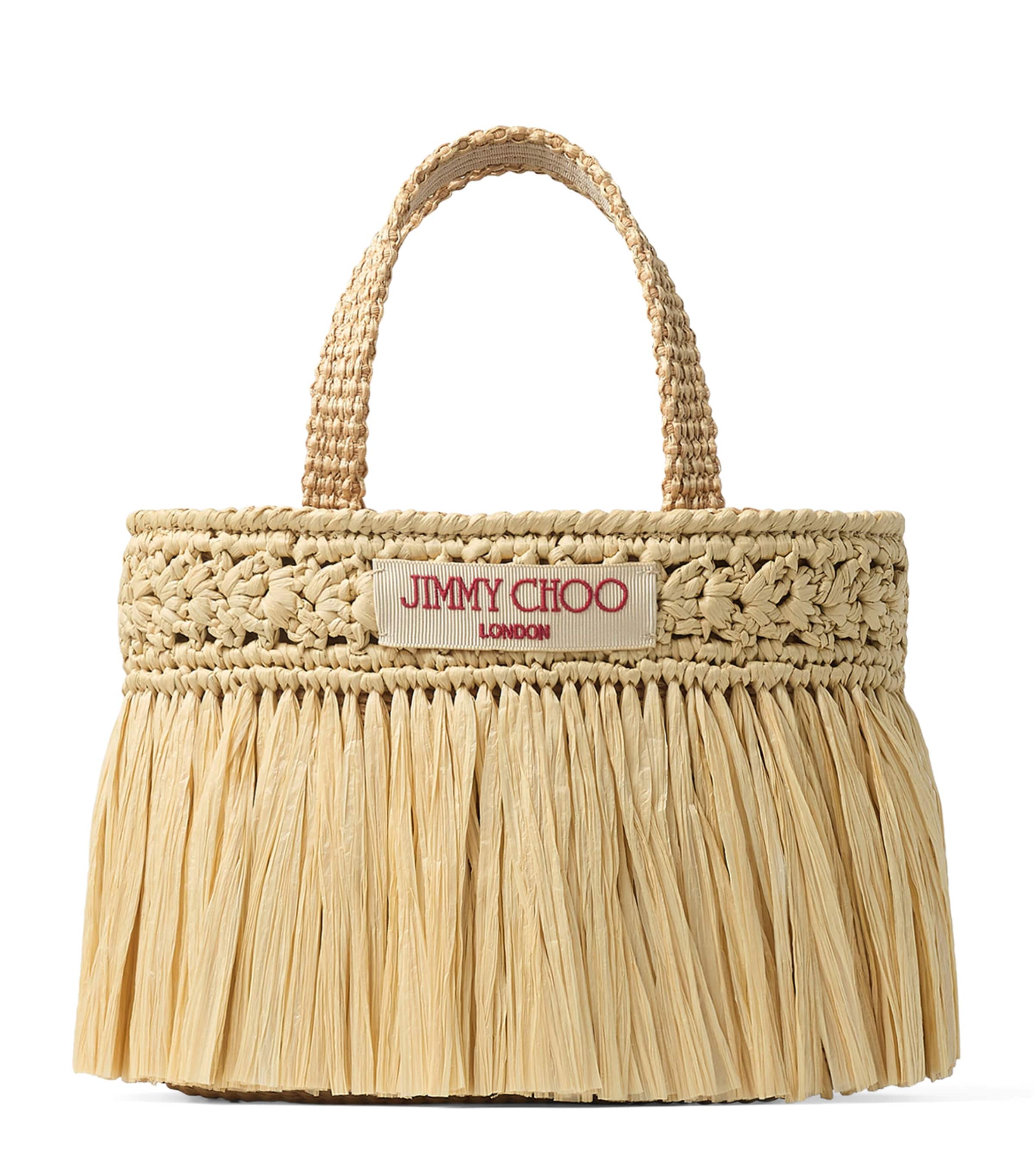 Jimmy Choo Mini Beach Tote Bag Natural/light Gold