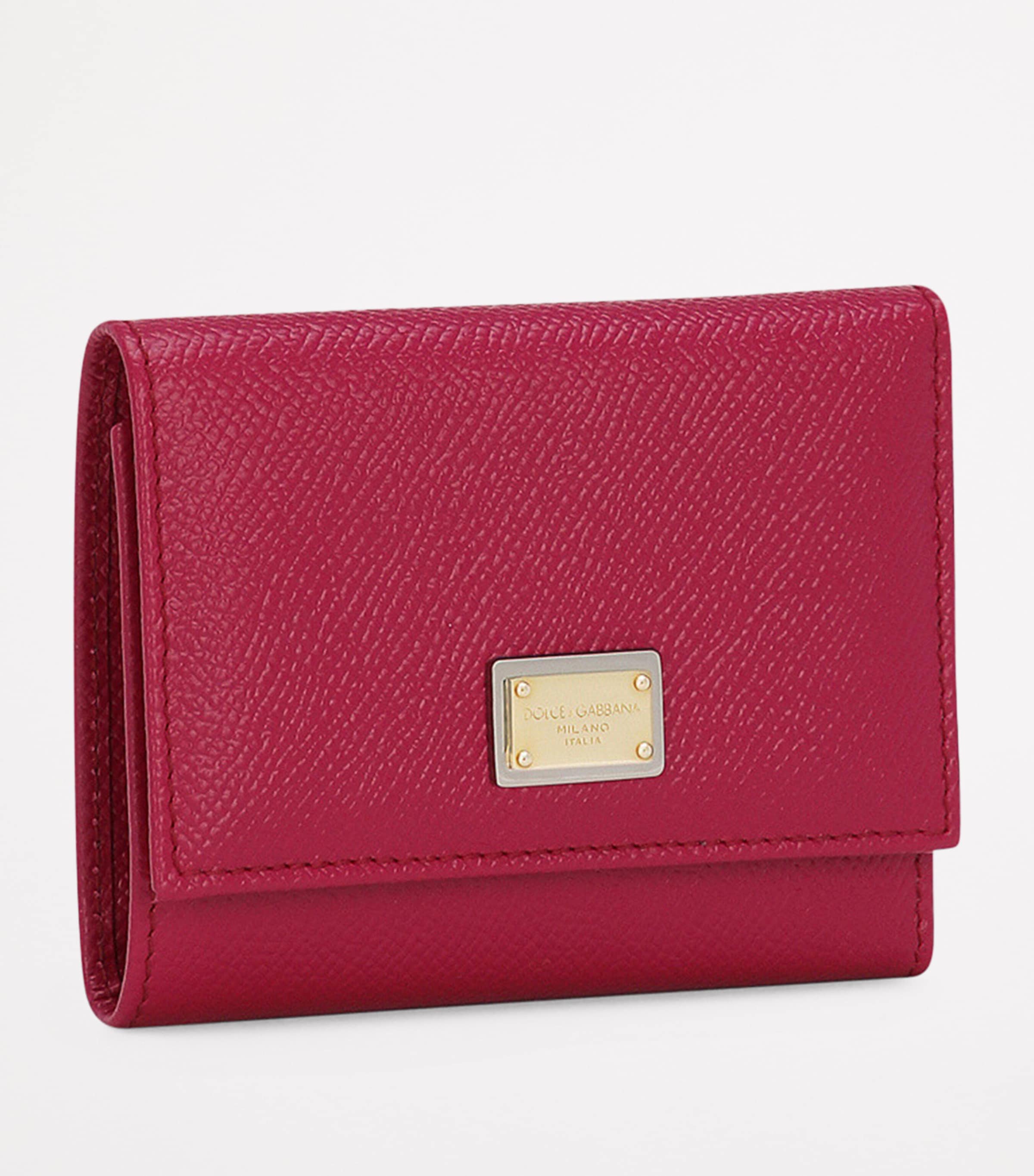 Leather Dauphine Wallet 8M073-WINE Image 2