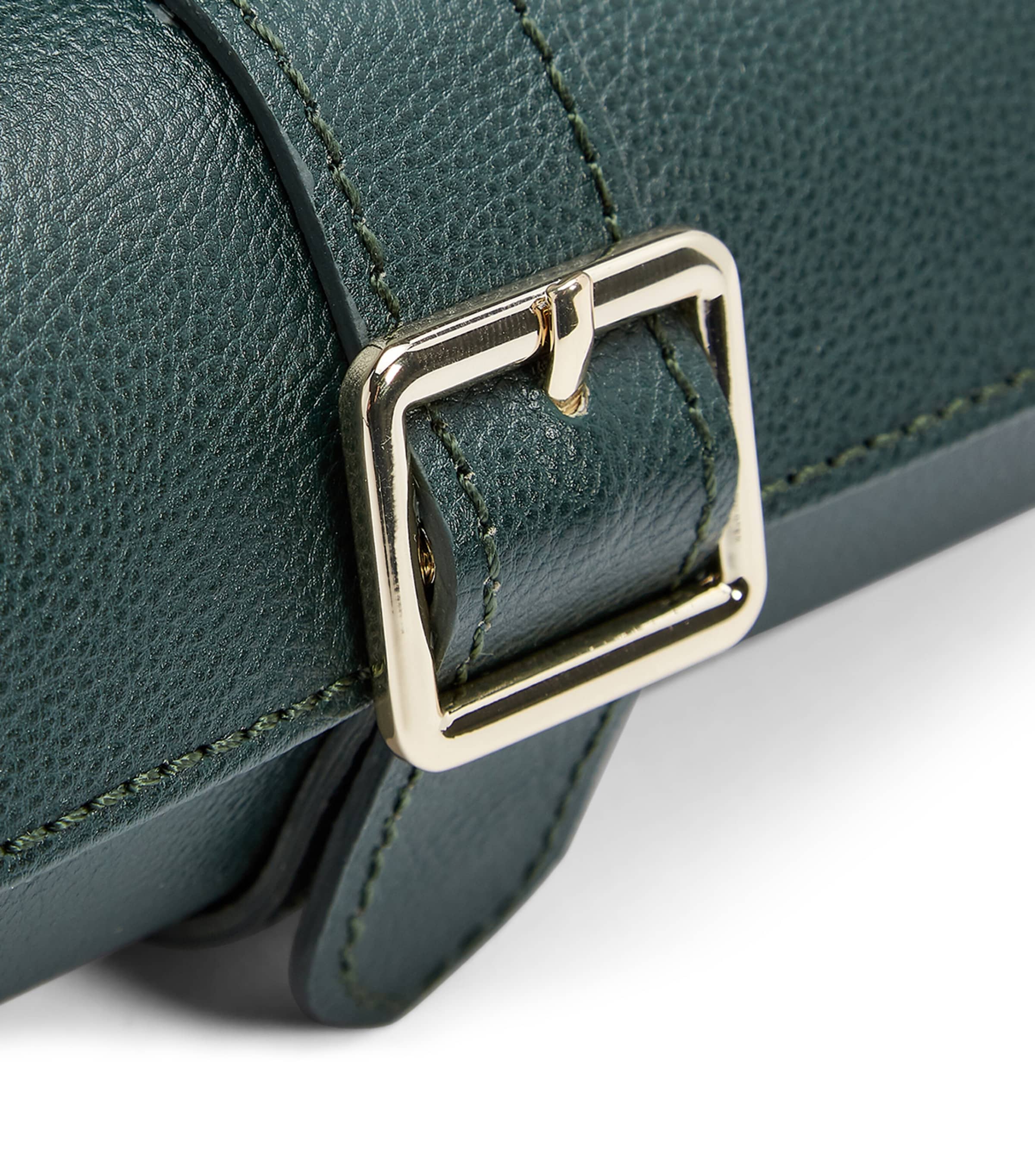 Vegan Leather Triple Watch Roll GREEN Image 5