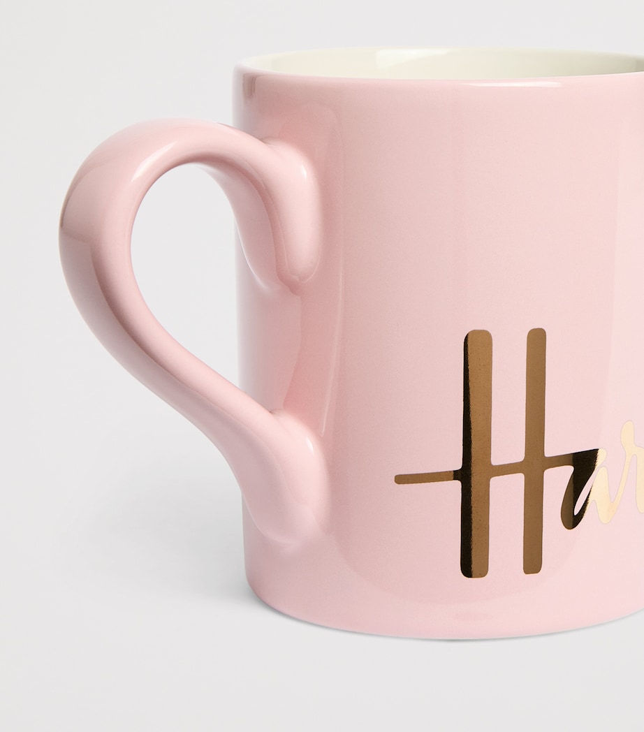 Harrods Logo Mug Pink Image 2