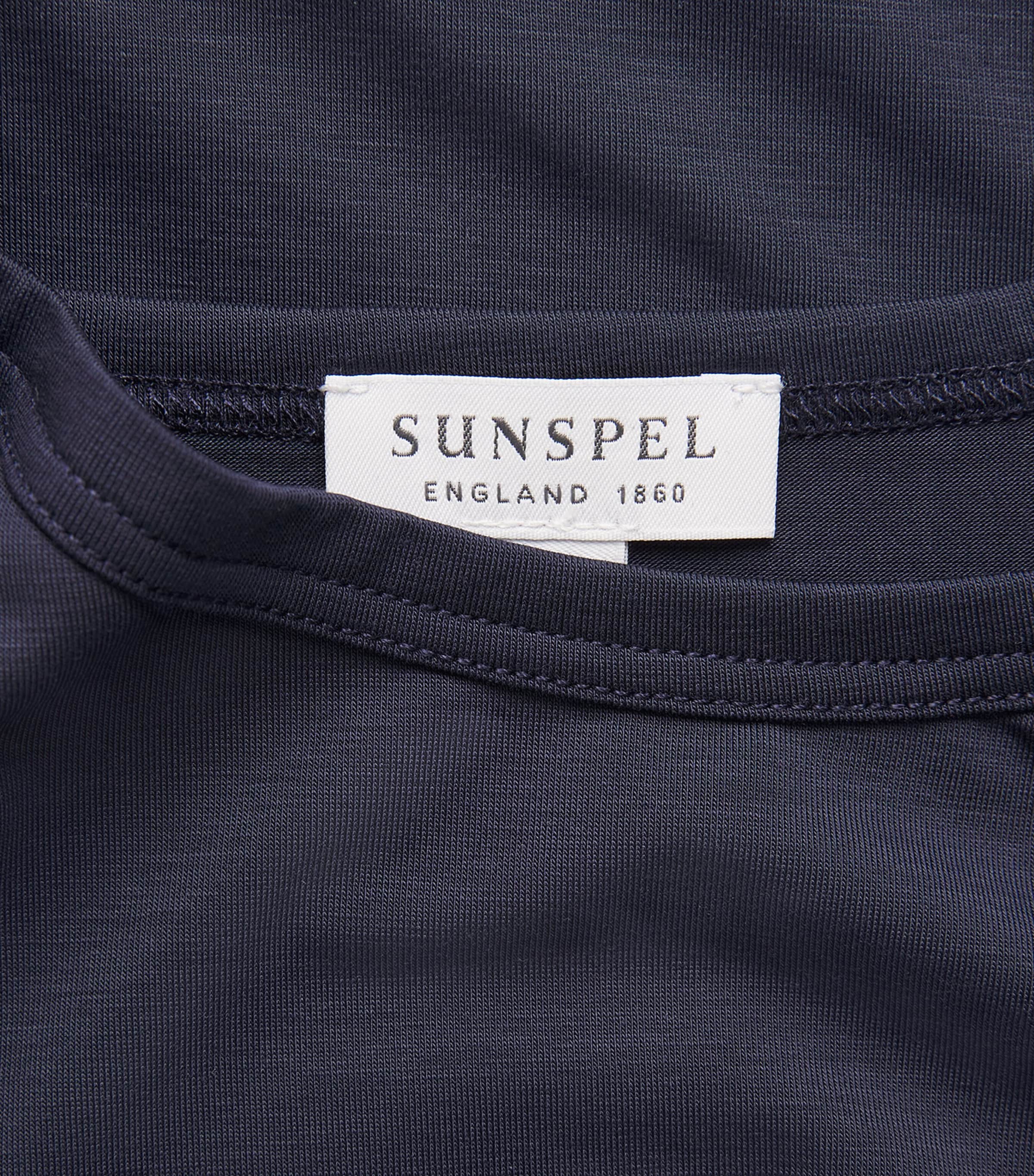Tencel Stretch T-Shirt BUAA - NAVY Image 4