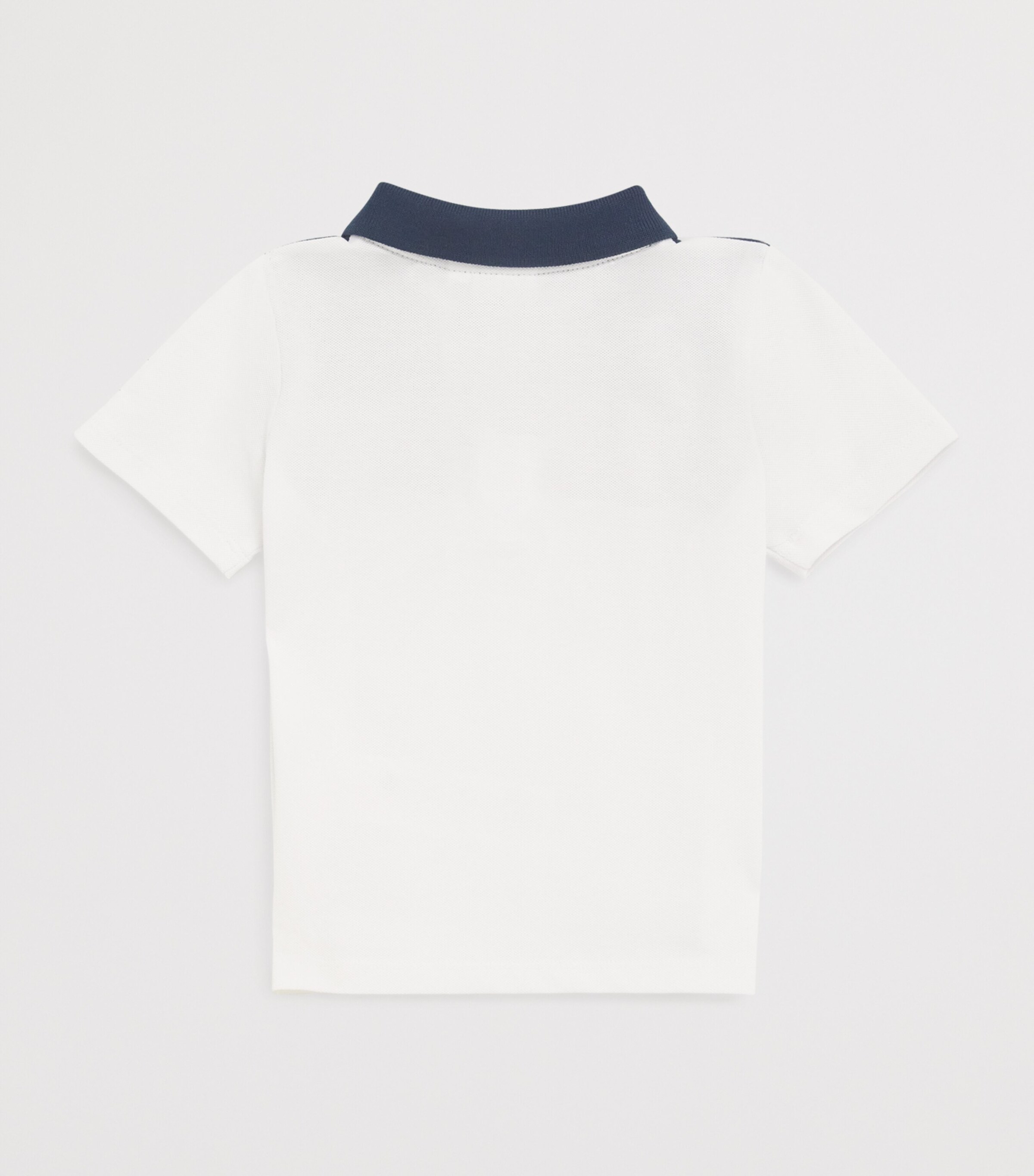 BOSS Kidswear Cotton Colour-Block Polo Shirt (3-18 Months) White Image 2