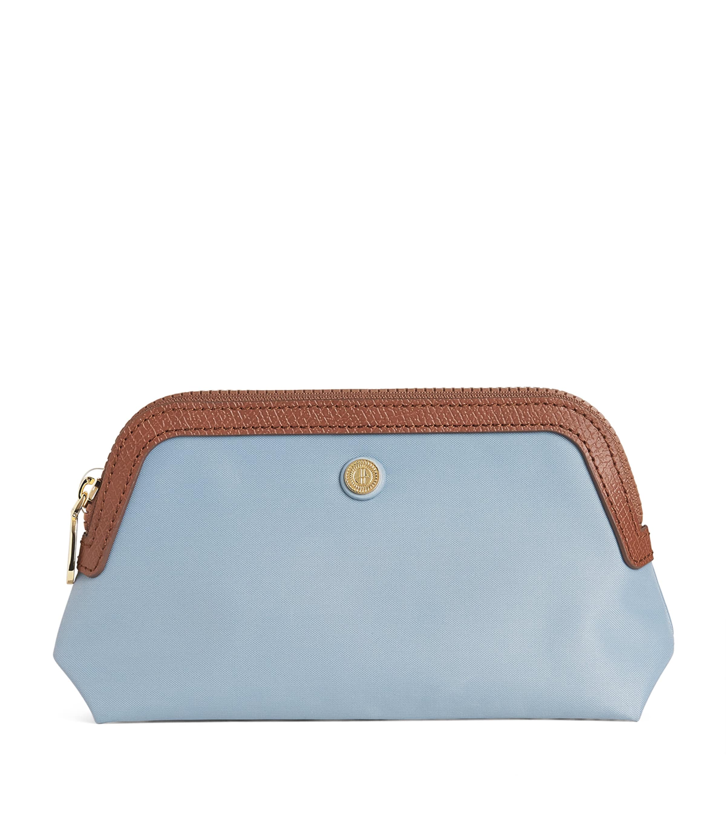 Harrods Small Nylon Wash Bag Blue Image 1