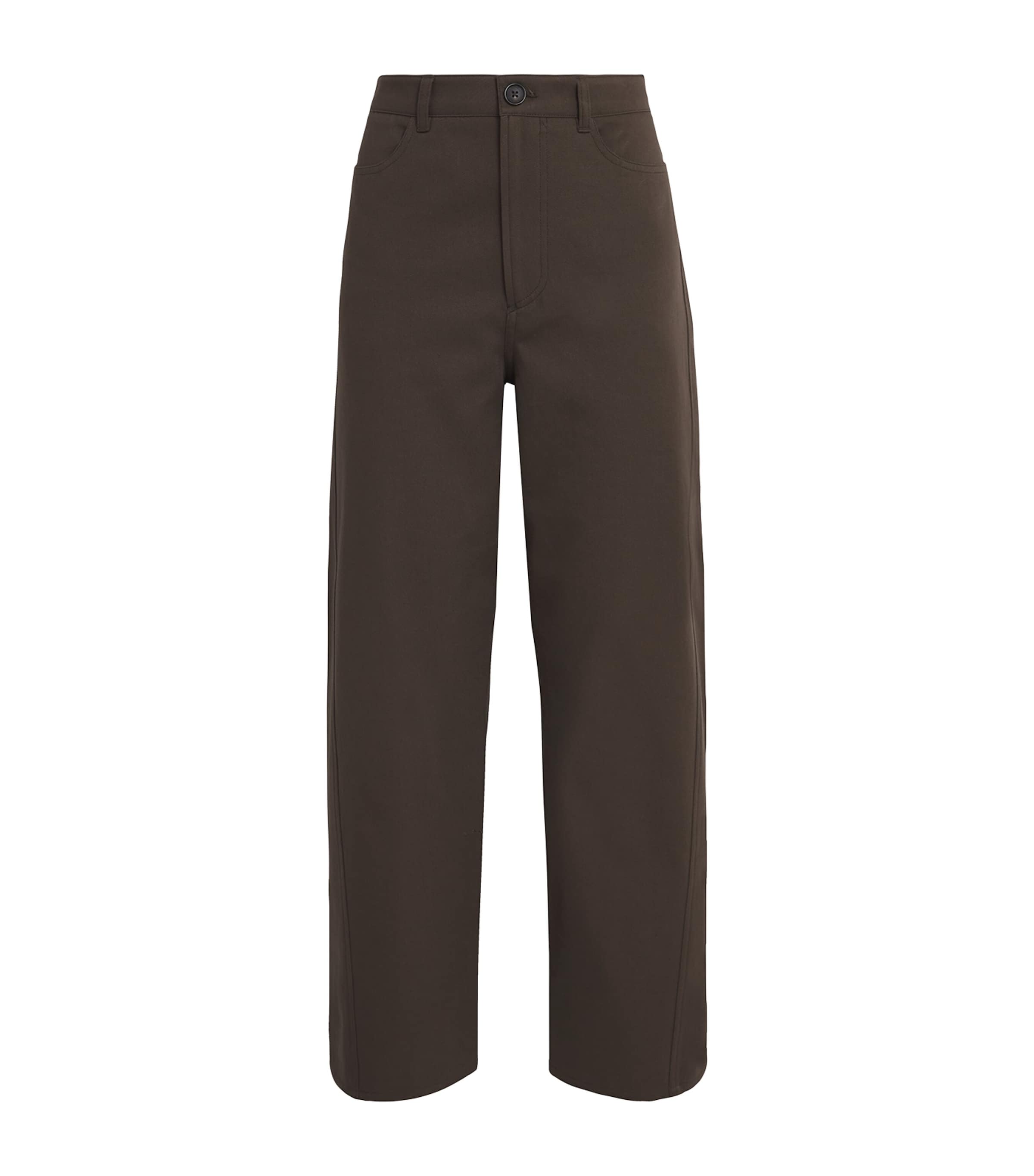 Totême Organic Cotton Twisted Jeans In Brown