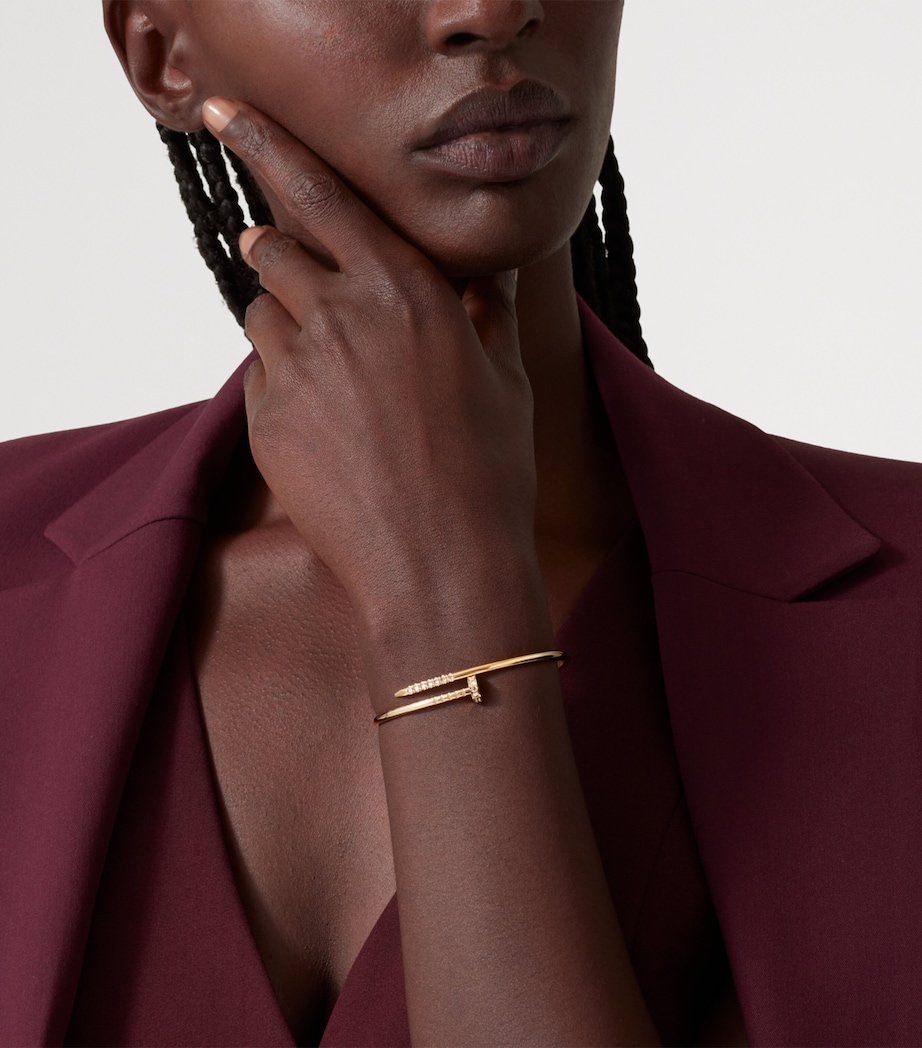 Small Rose Gold and Diamond Juste Un Clou Bracelet ROSE GOLD Image 2