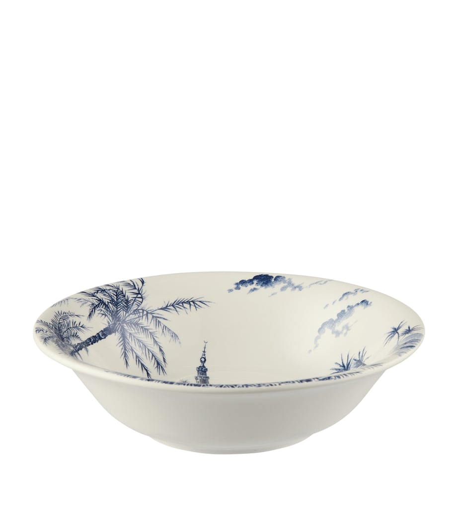 Set of 4 Ceramic Dépareillé Cereal Bowls (16.5cm) BLUE Image 2