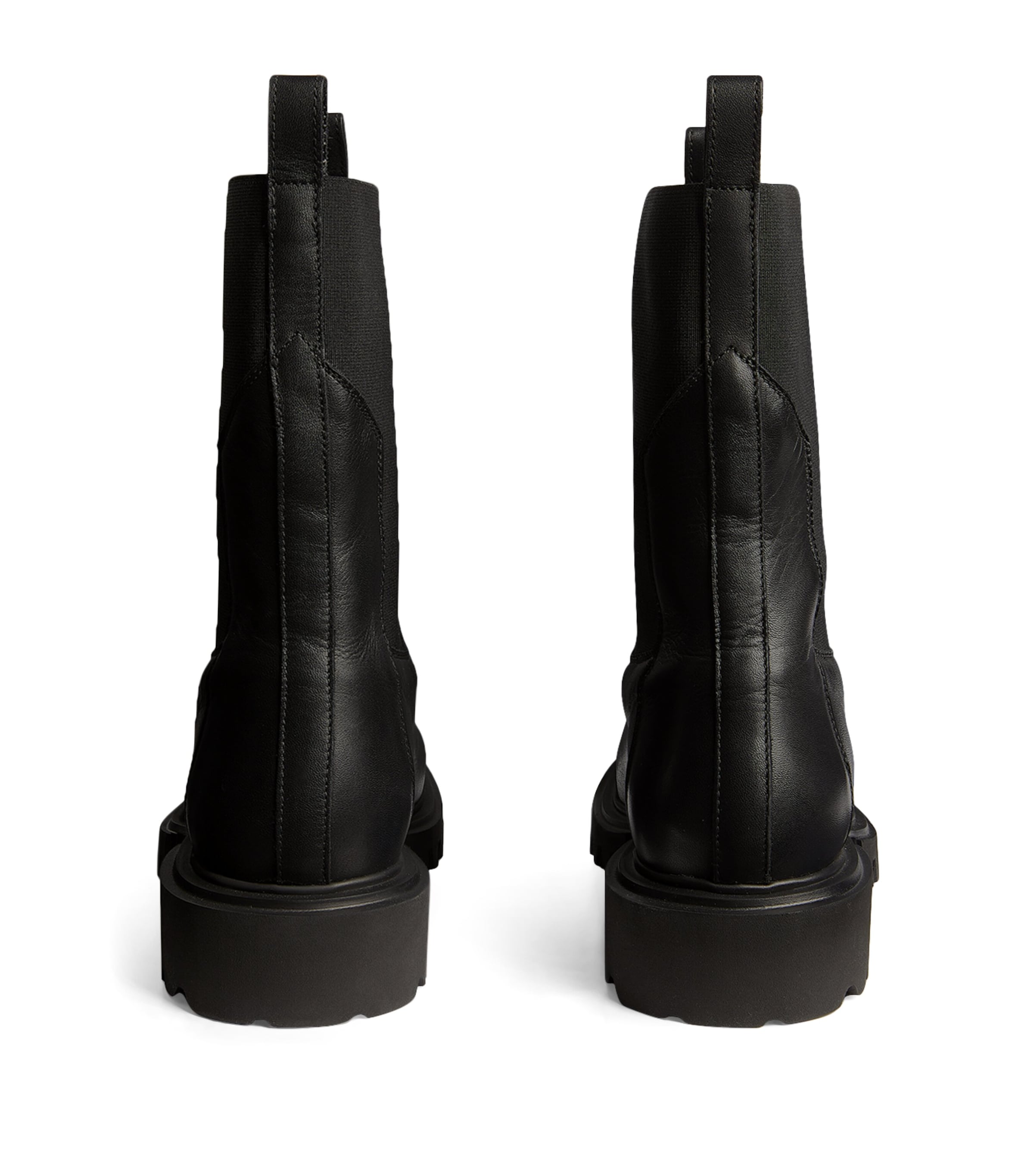 AllSaints Leather Hallie Boots Black Image 2