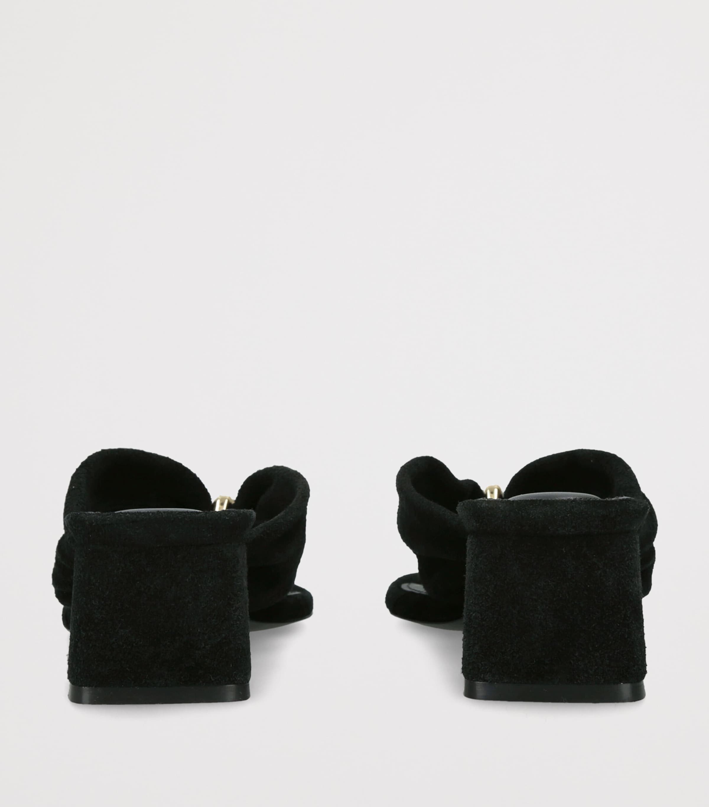 Simkhai Suede Stella Heeled Mules 50 Black Image 4